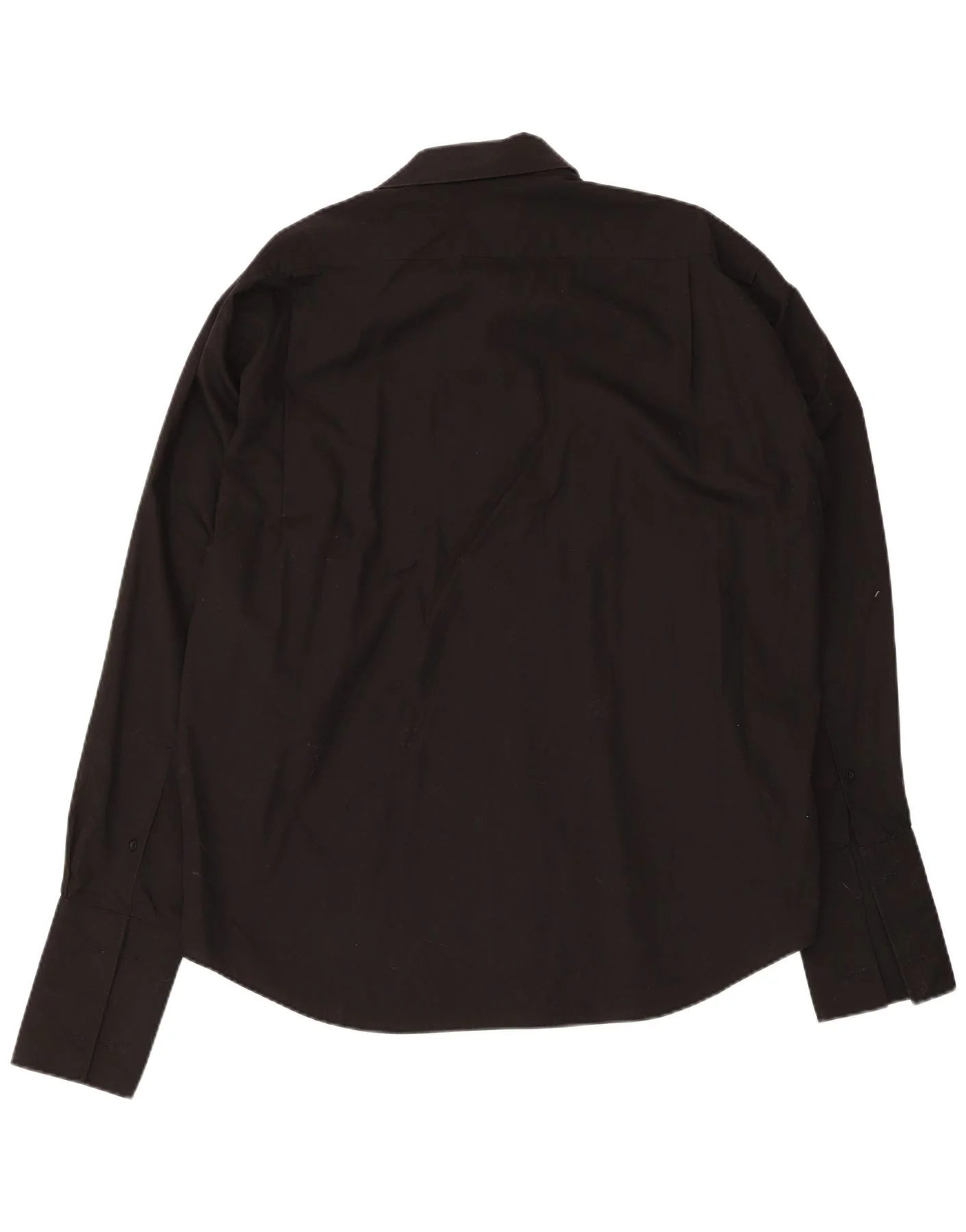 Yves Saint Laurent Mens Formal Shirt Size 43 17 XL Black Cotton - Image 2