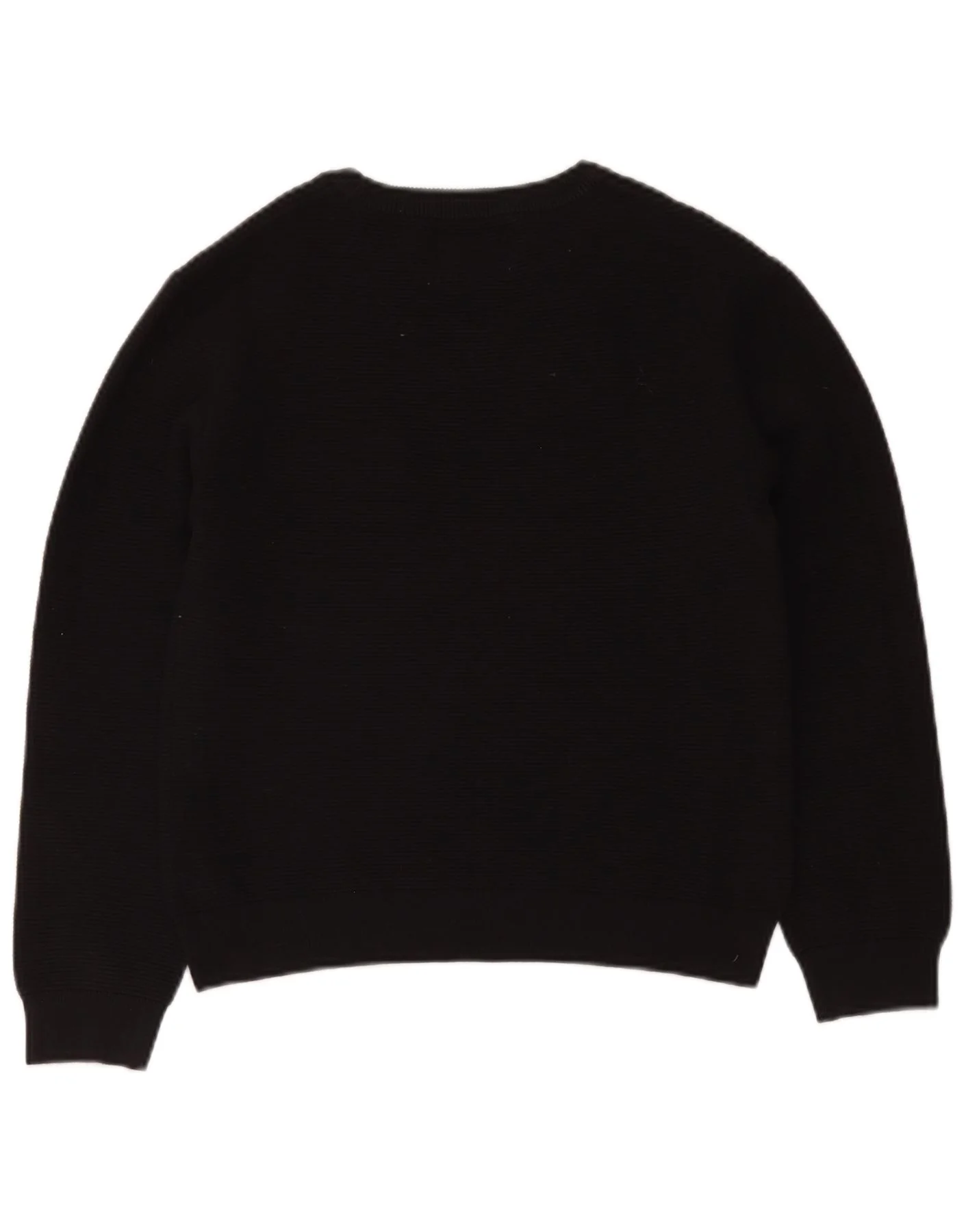 Zara Boys Boat Neck Jumper Sweater 11-12 Years Black Cotton - Image 2