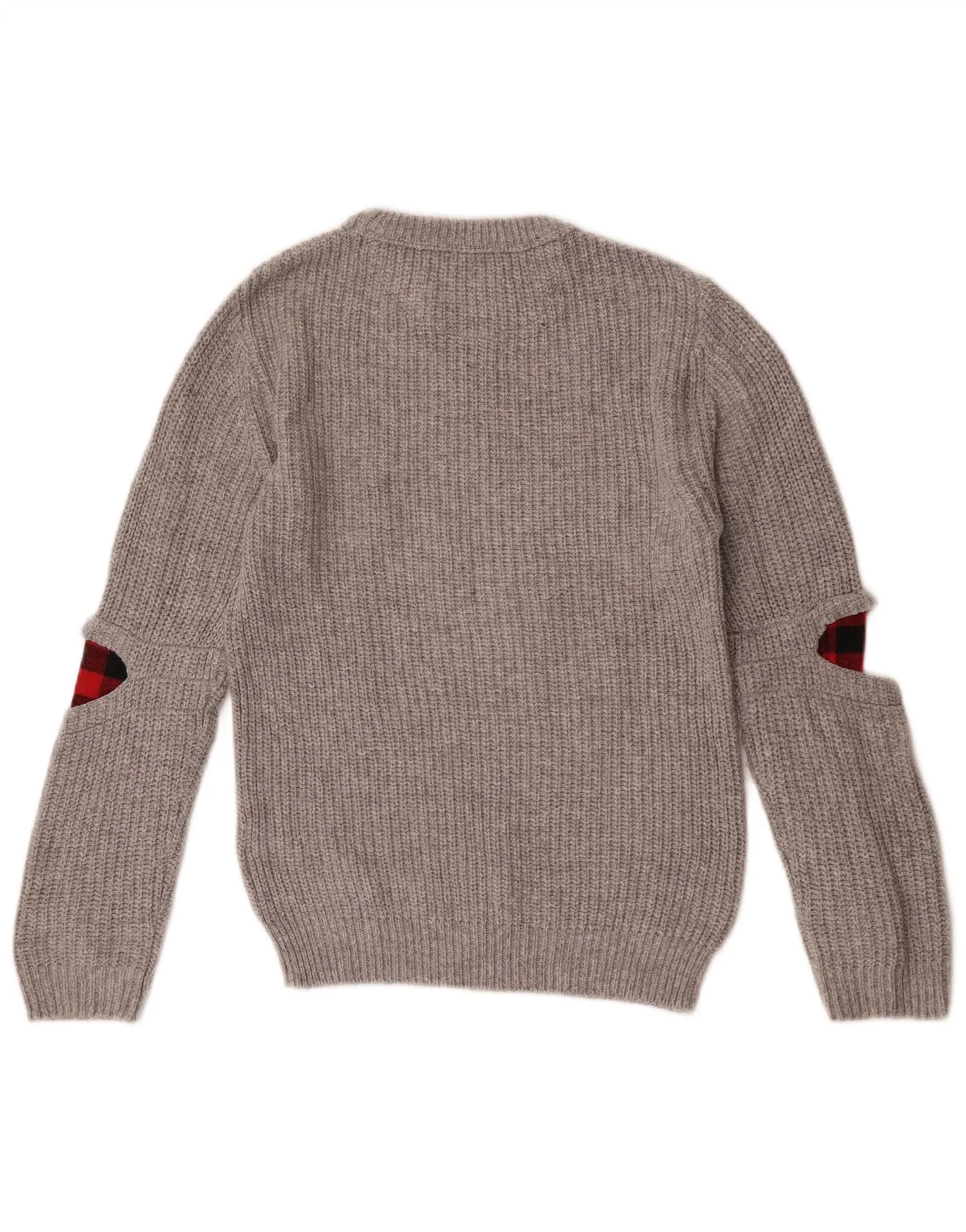 Zara Boys Boat Neck Jumper Sweater 9-10 Years Grey Polyester - Image 2