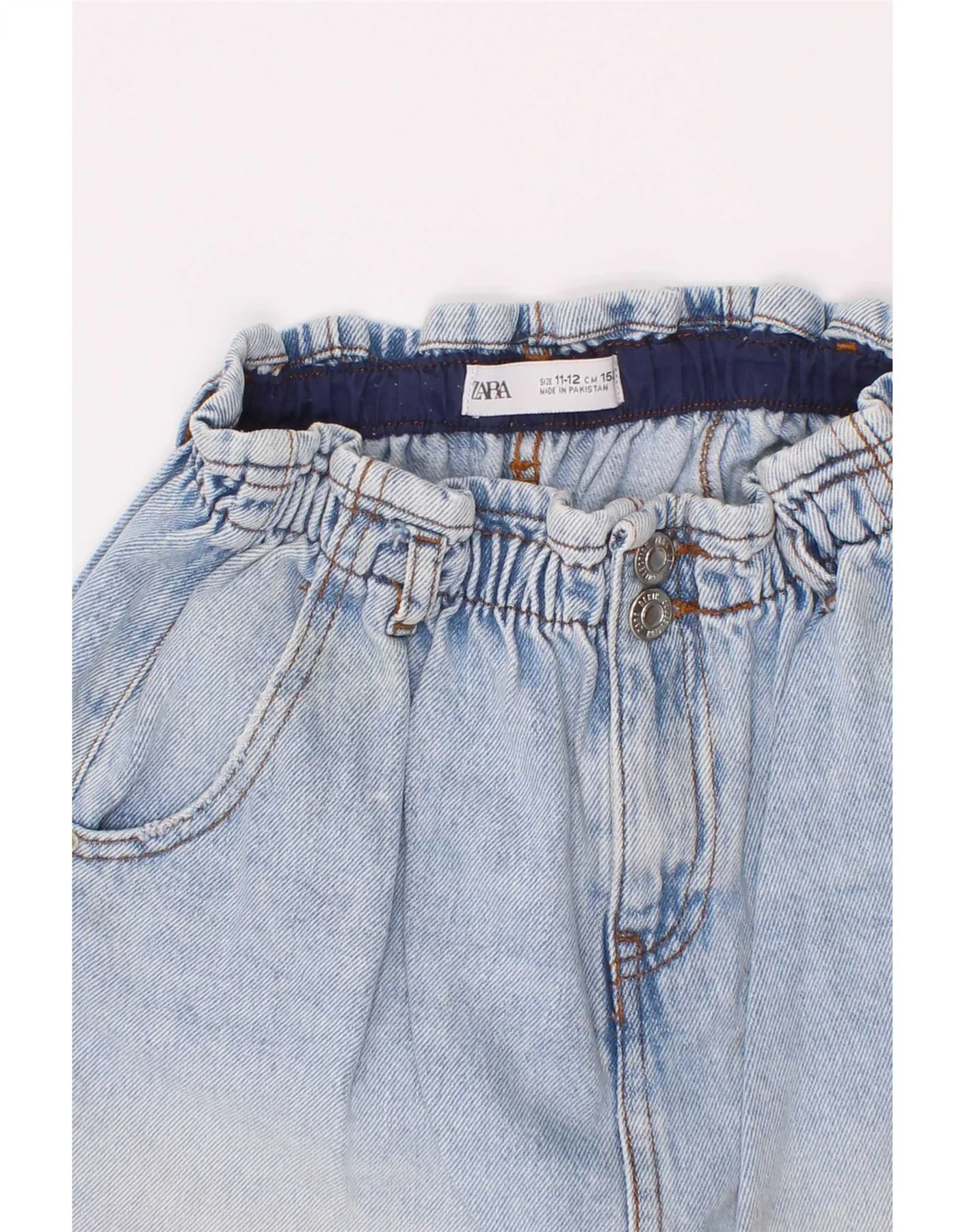 Zara Girls Denim Skirt 11-12 Years W24 Blue - Image 3