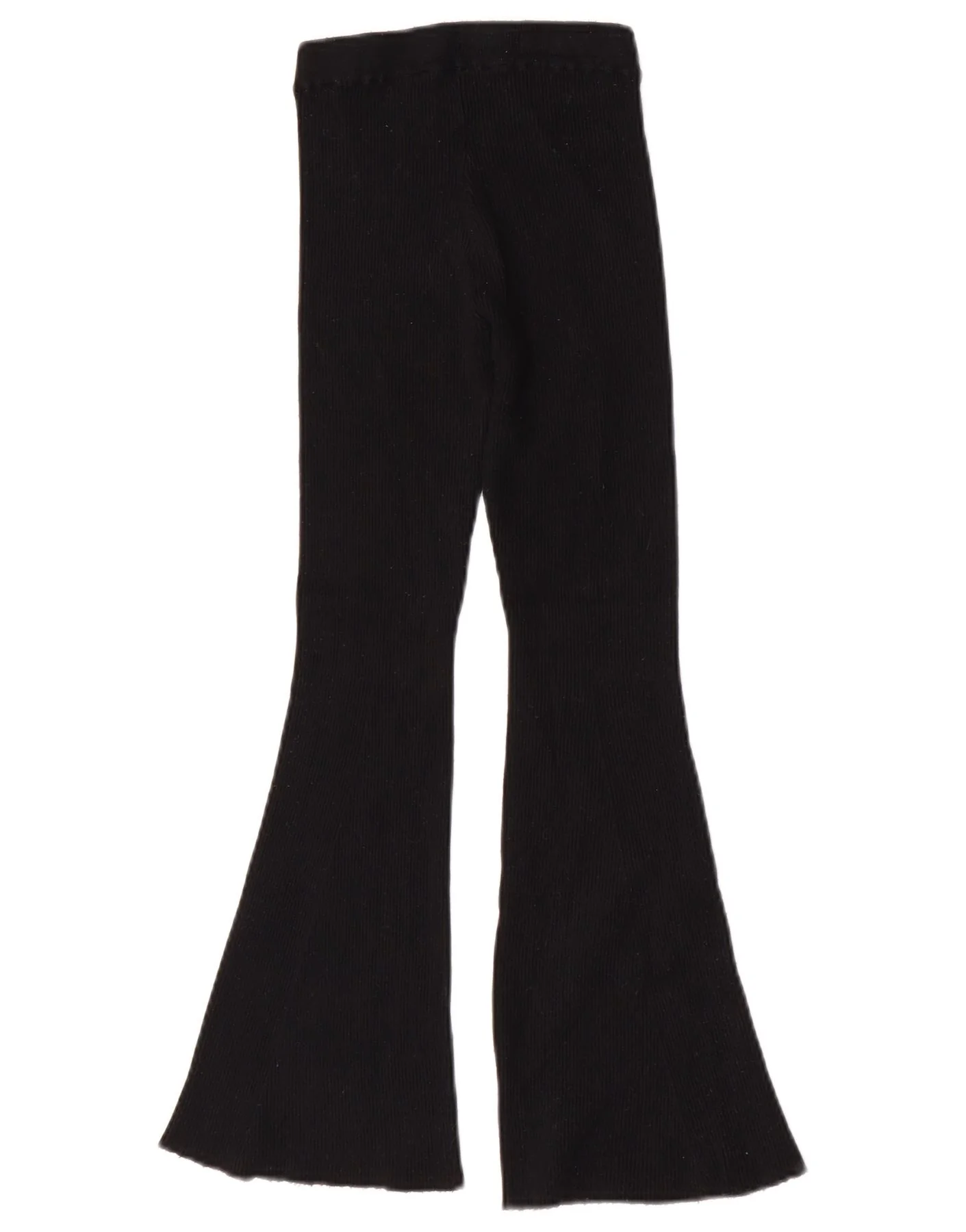 Zara Girls Flare Tracksuit Trousers 9-10 Years Black Viscose - Image 2