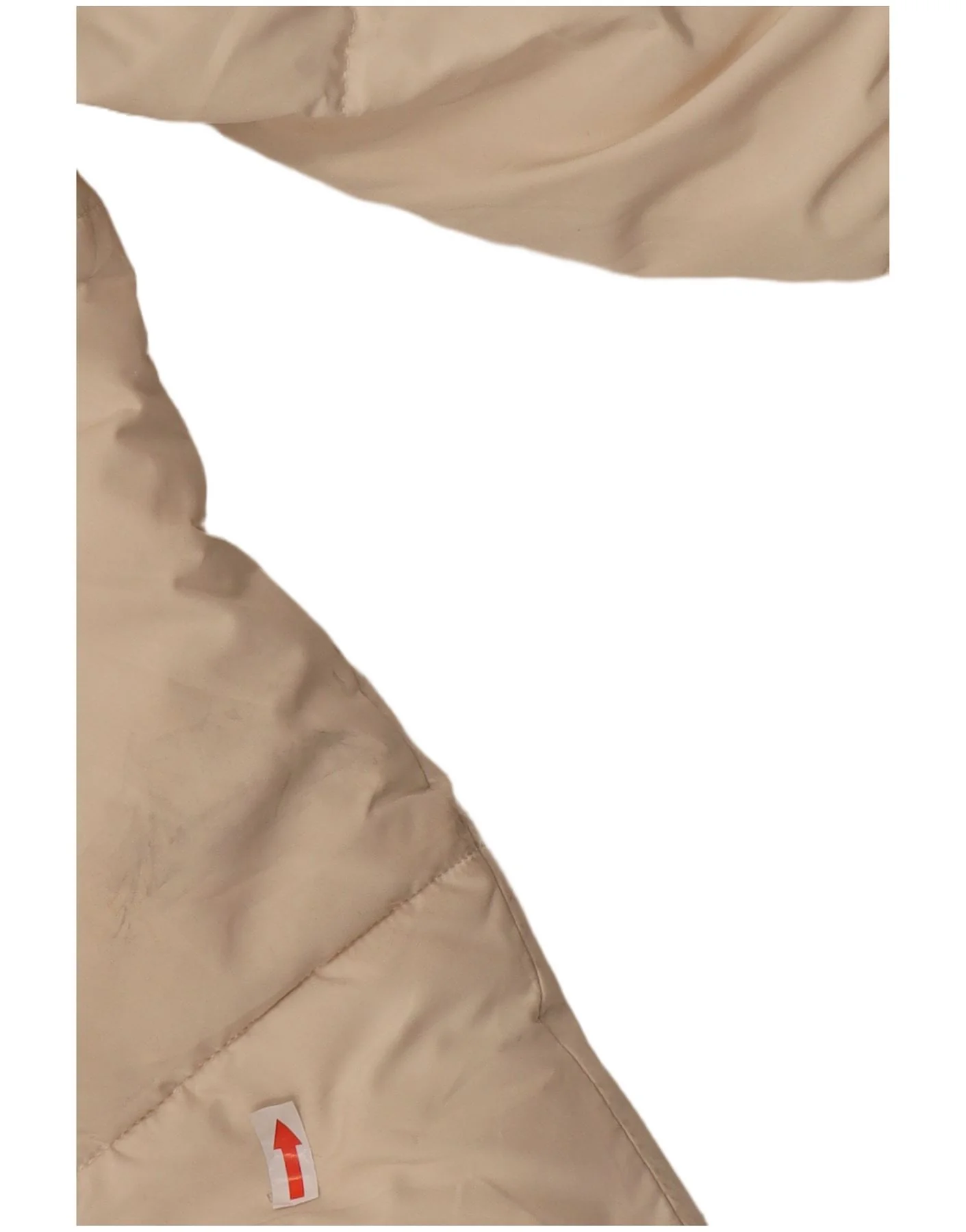 Zara Girls Hooded Padded Jacket 11-12 Years Beige Polyester - Image 3