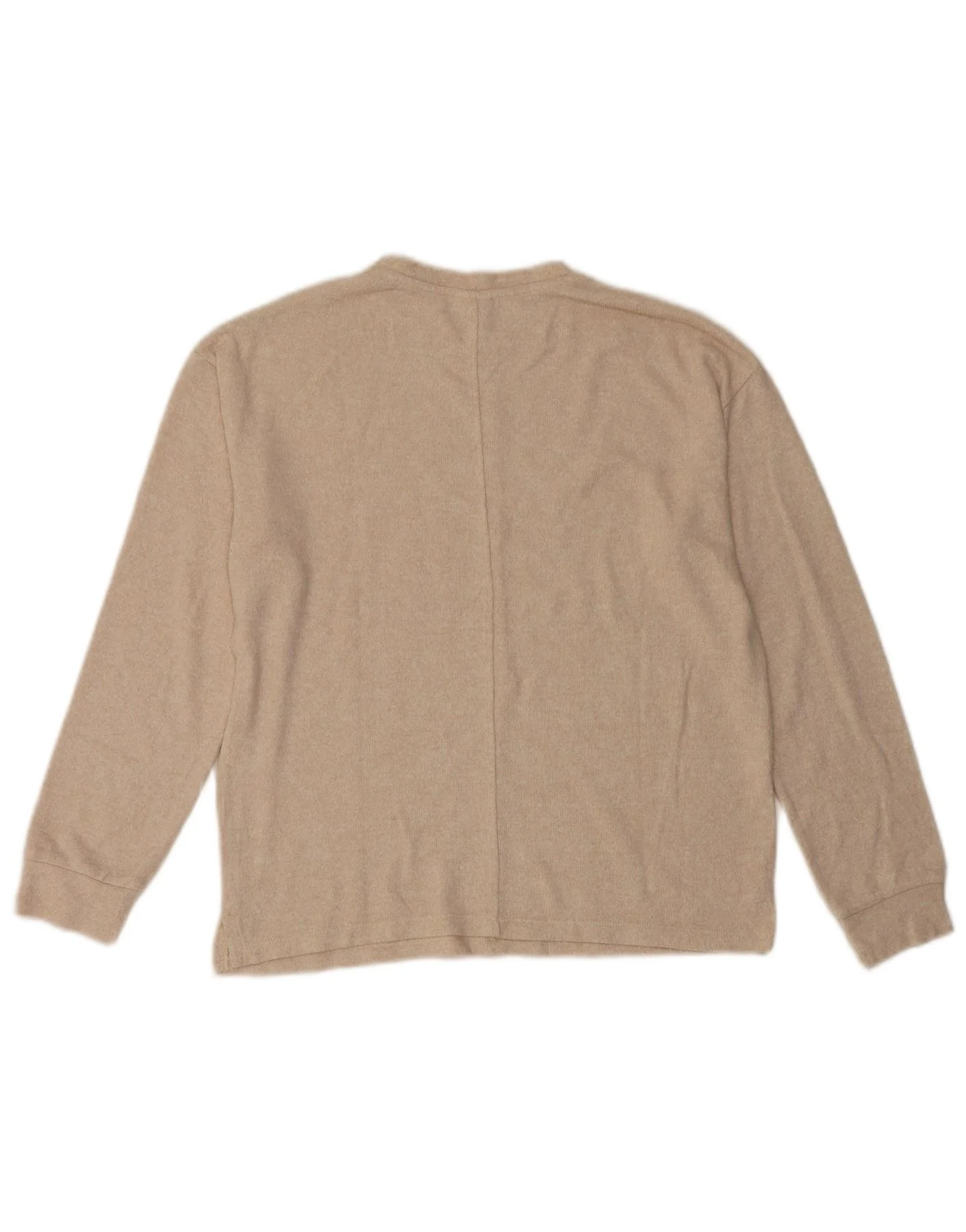 Zara Girls Top Long Sleeve 13-14 Years Beige Viscose - Image 2