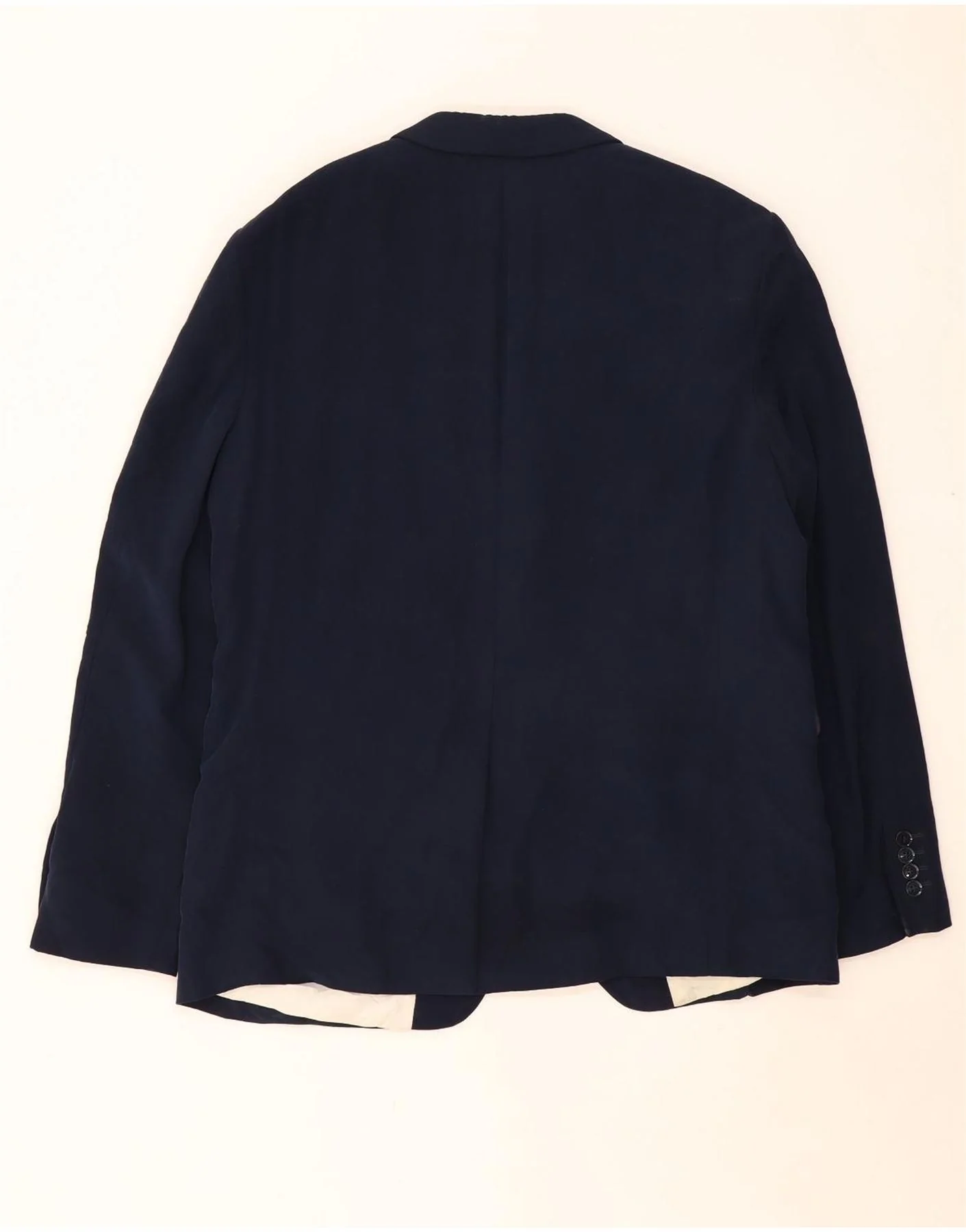 Zara Mens 2 Button Blazer Jacket IT 54 2XL Navy Blue Viscose - Image 2