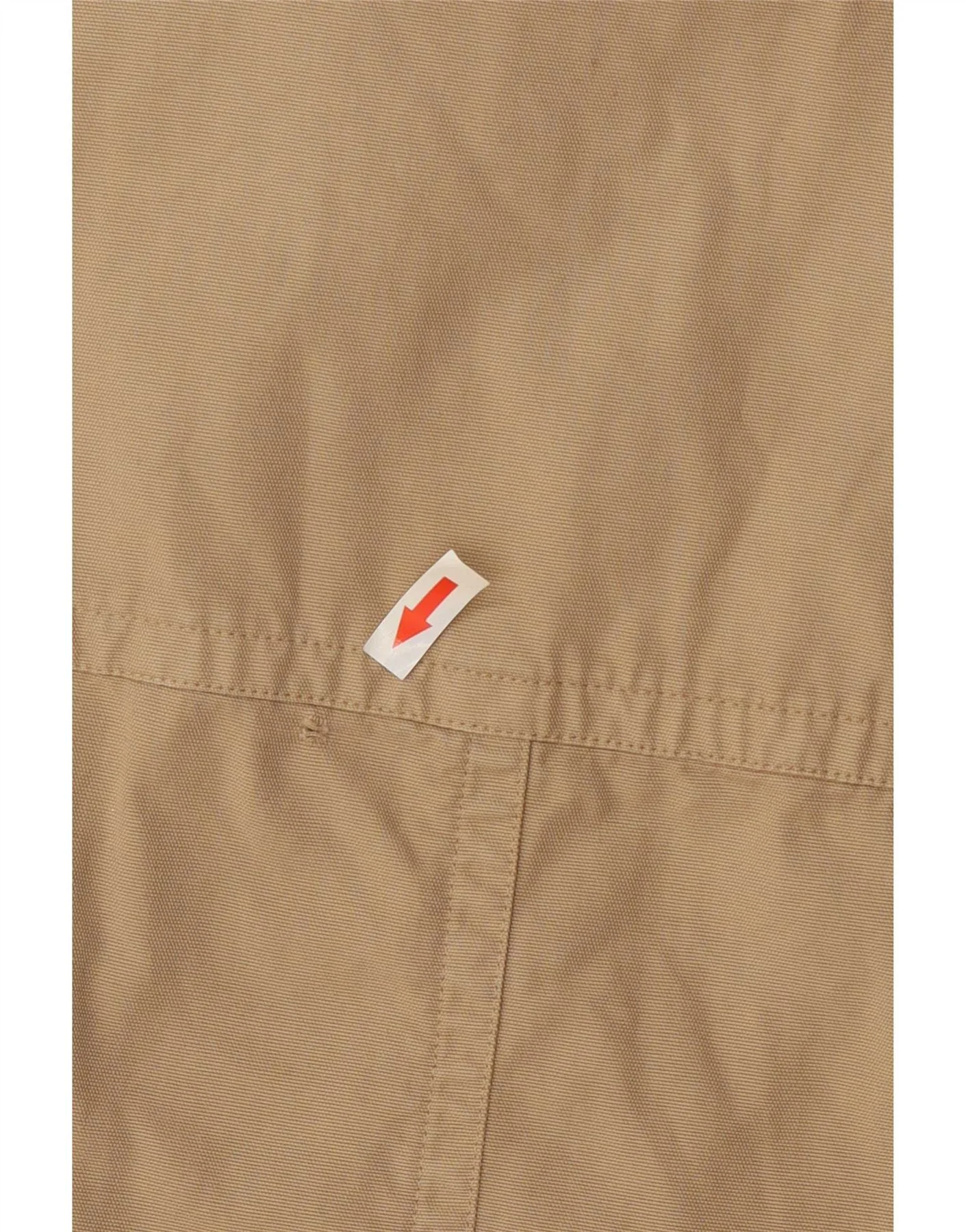 Zara Mens Bomber Jacket UK 42 XL Beige Cotton - Image 3