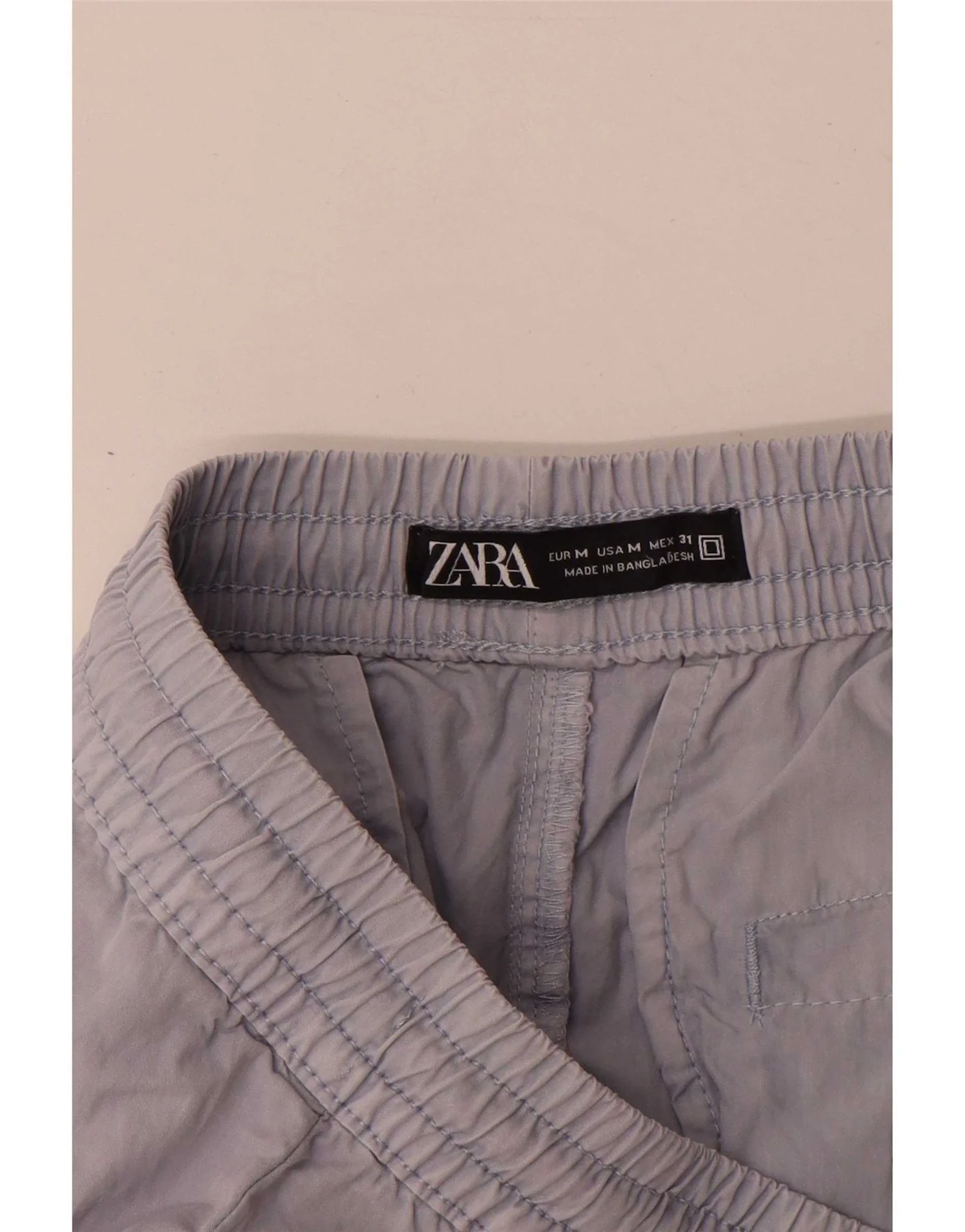 Zara Mens Cargo Shorts Medium W31 Grey Cotton - Image 4