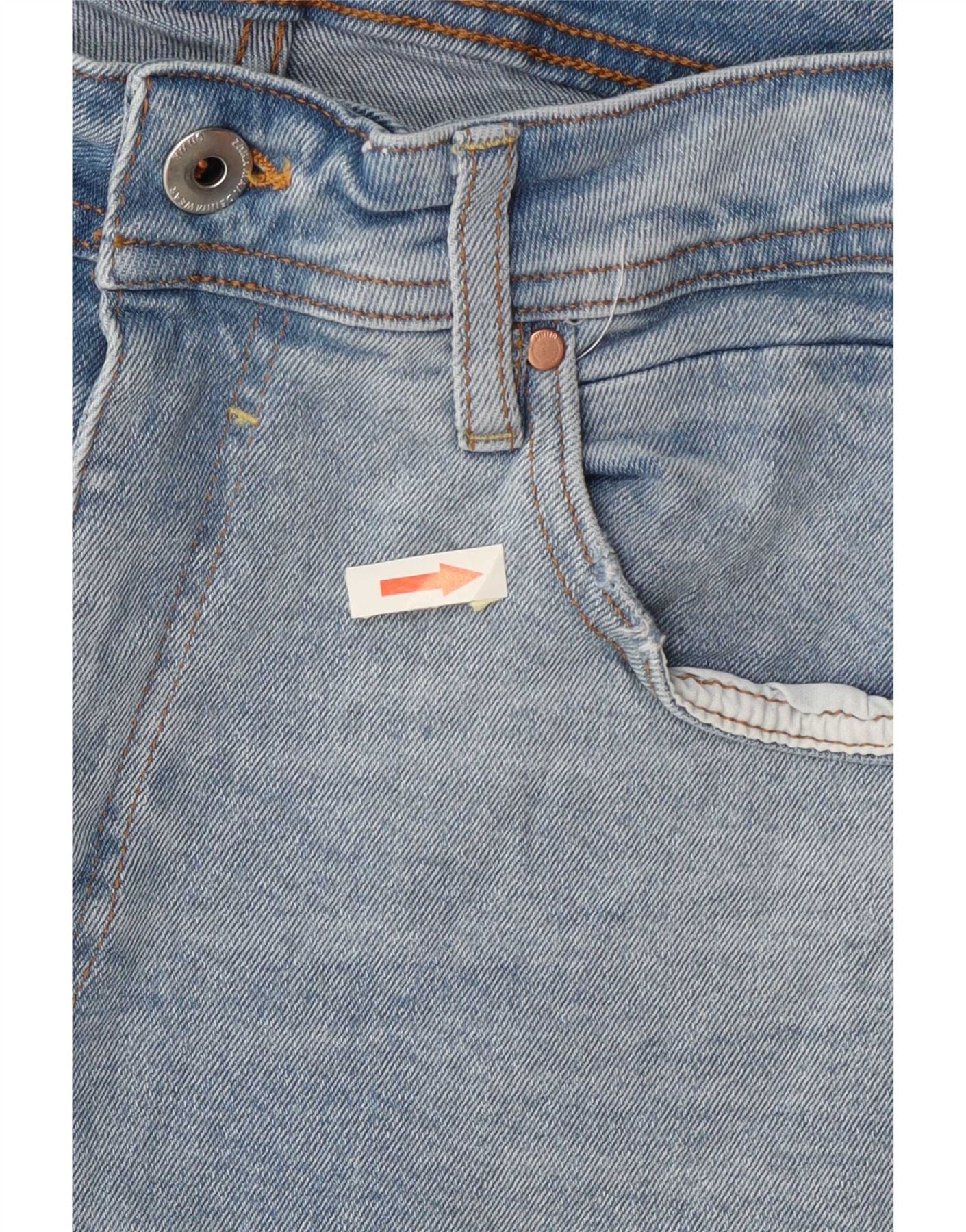 Zara Mens Denim Shorts EU 42 Large W32 Blue Cotton - Image 3