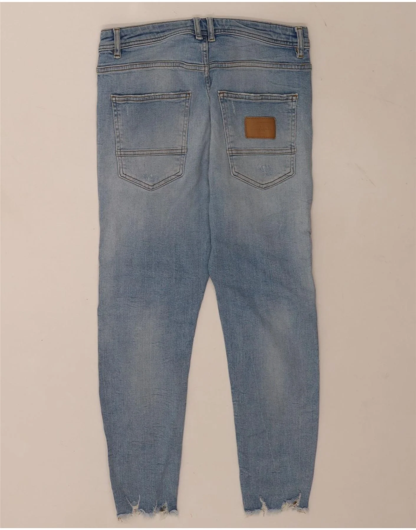 Zara Mens Distressed Skinny Jeans EU 40 Medium W31 L24 Blue Cotton - Image 2