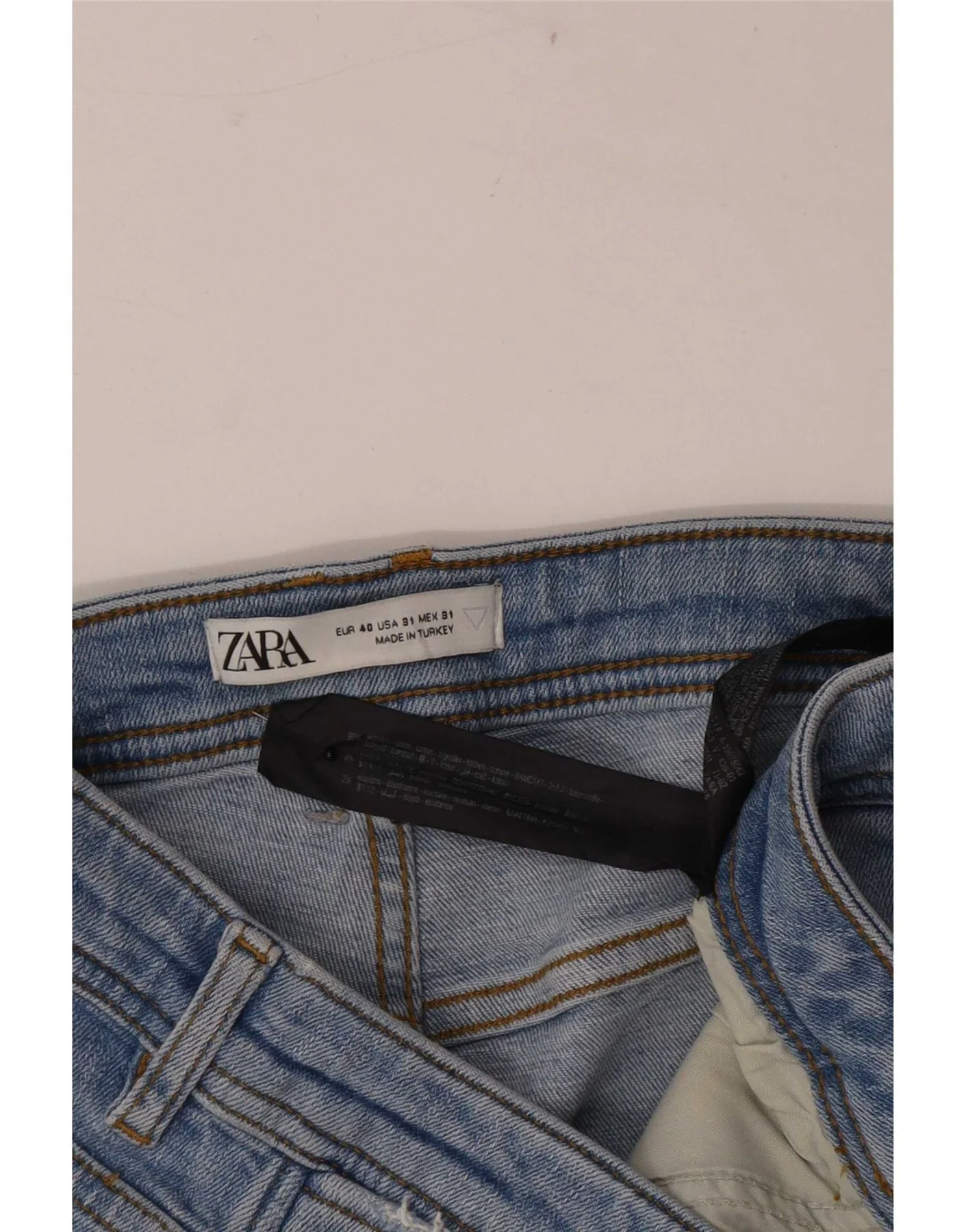 Zara Mens Distressed Skinny Jeans EU 40 Medium W31 L24 Blue Cotton - Image 3