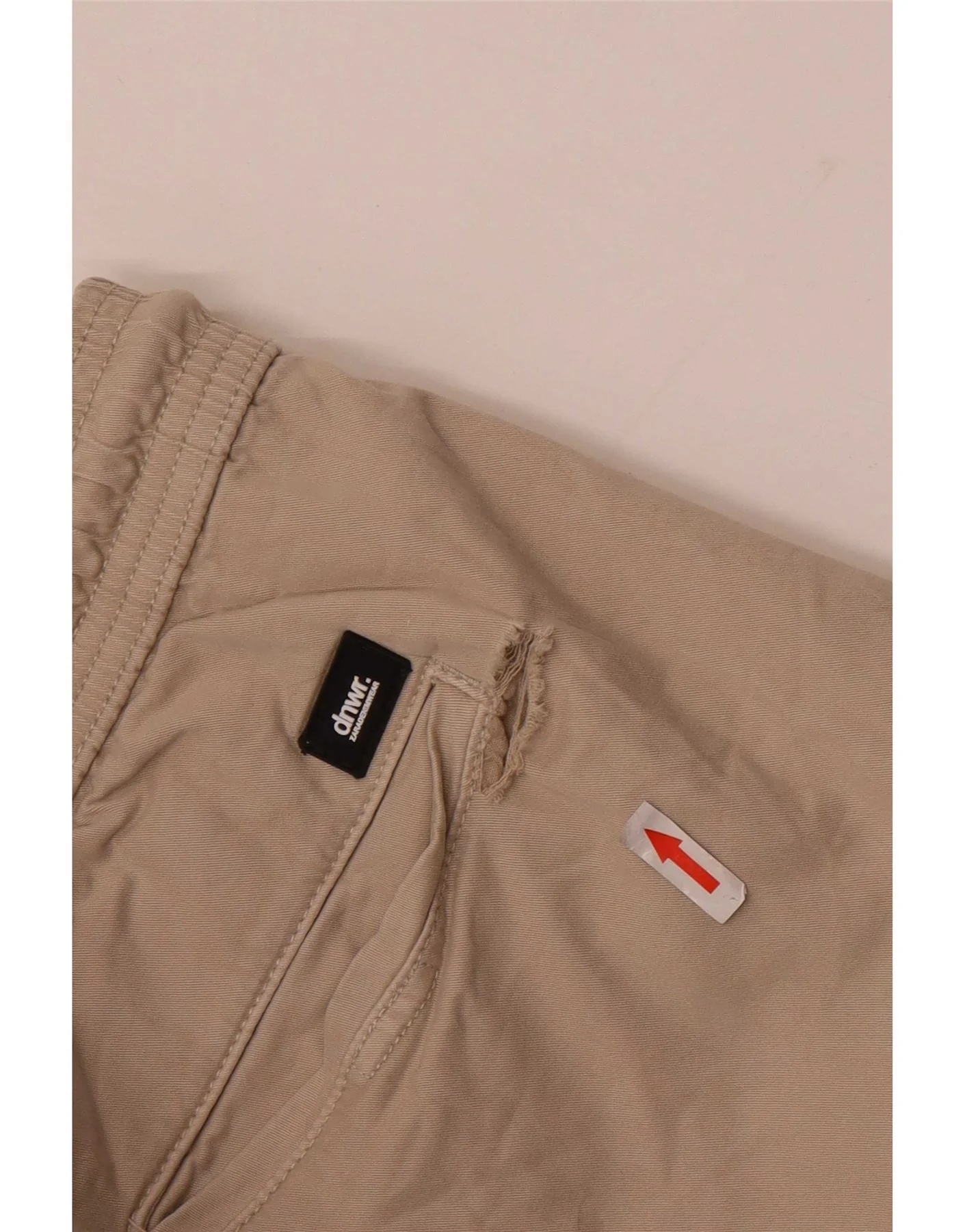 Zara Mens Joggers Chino Trousers Large W32 L28 Beige Cotton - Image 3