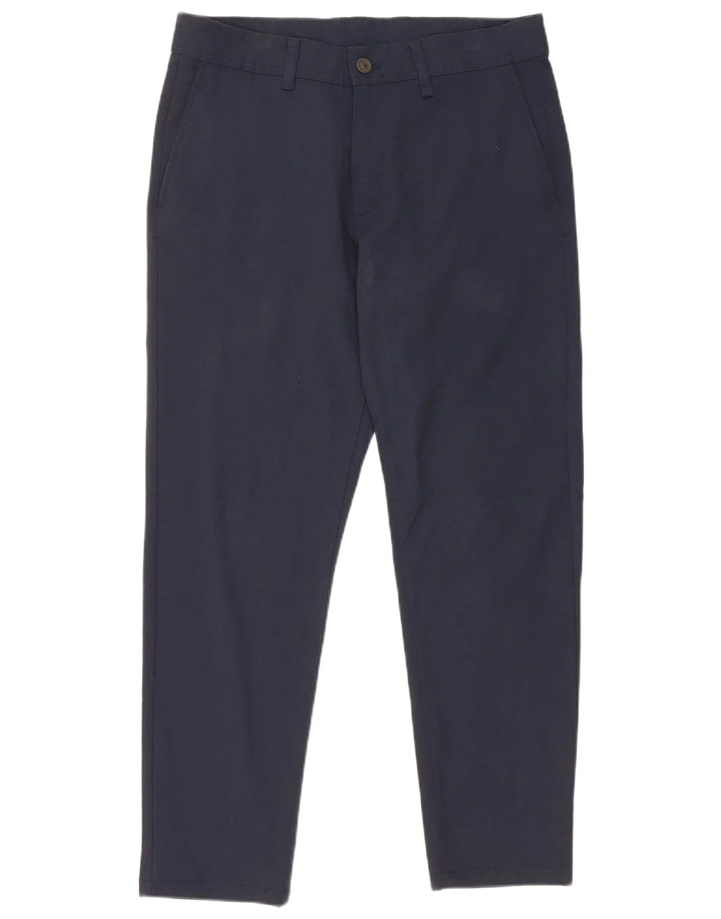 Zara Mens Slim Chino Trousers EU 40 Medium W31 L27 Navy Blue