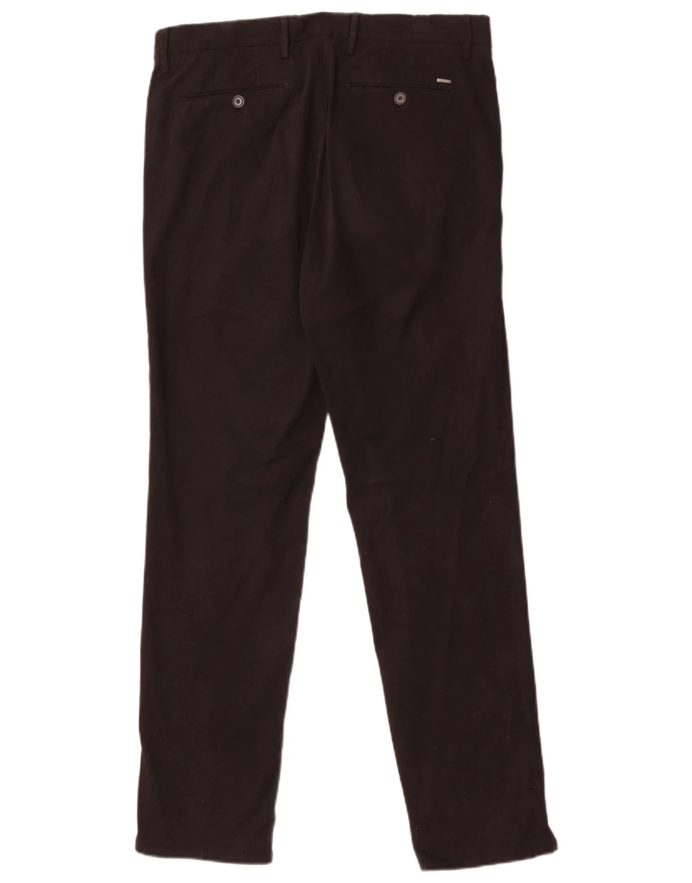 Zara Mens Slim Chino Trousers EU 40 Medium W31 L30 Black Cotton - Image 2