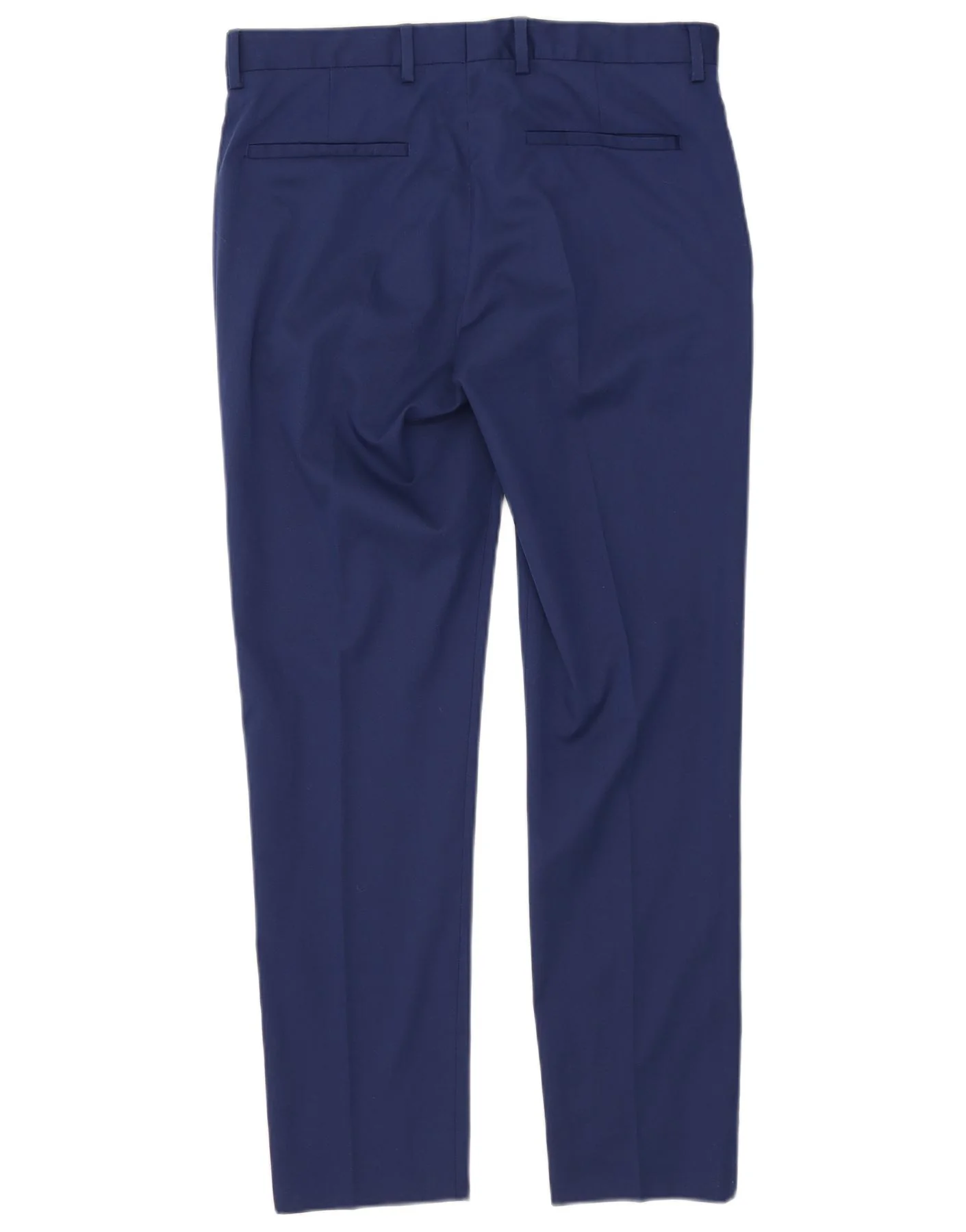 Zara Mens Slim Chino Trousers EU 42 Large W32 L30 Blue Polyester - Image 2