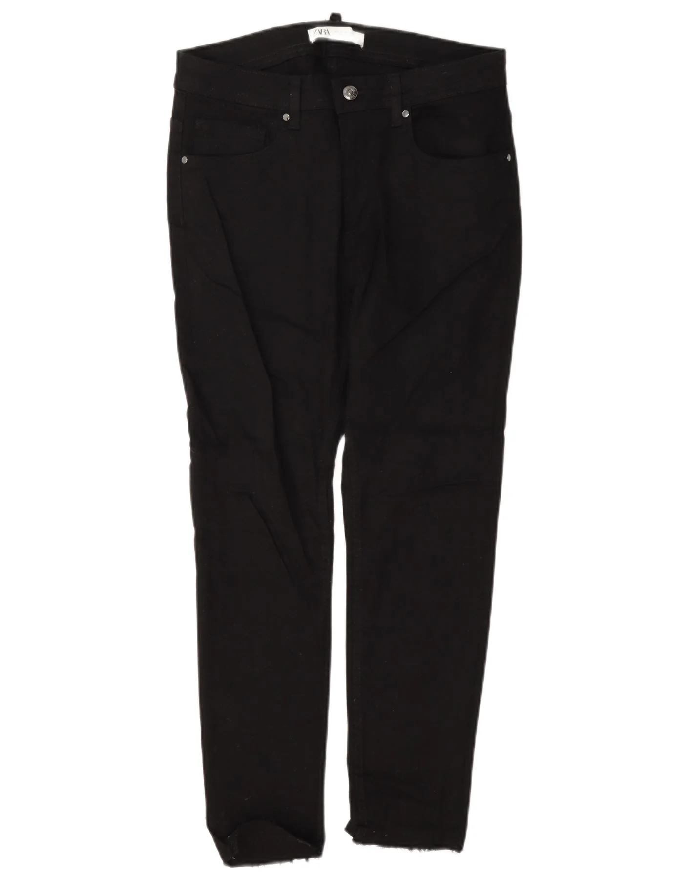 Zara Mens Slim Jeans EU 38 Small W30 L25 Black Cotton