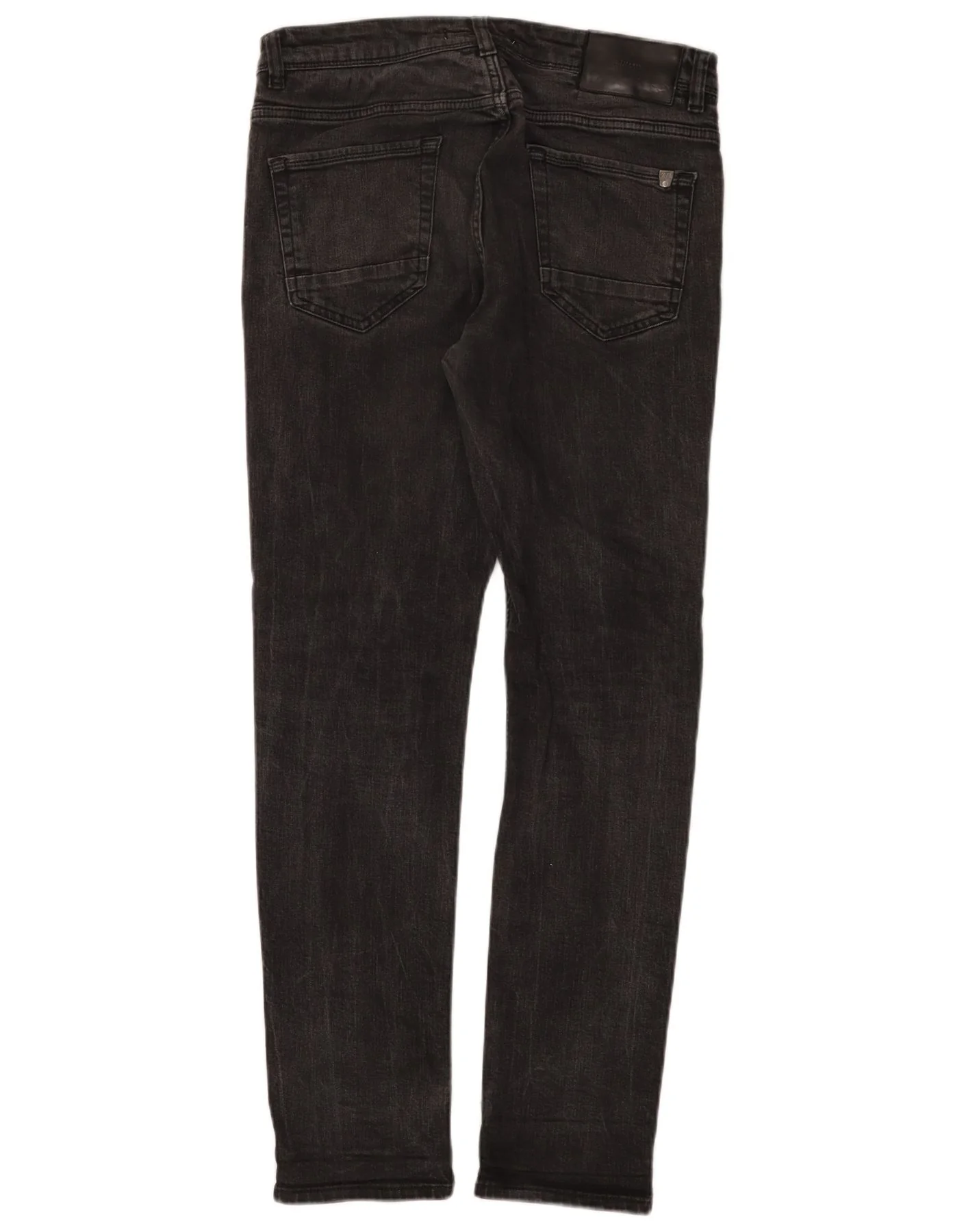 Zara Mens Slim Jeans EU 42 Large W32 L31 Black Cotton - Image 2