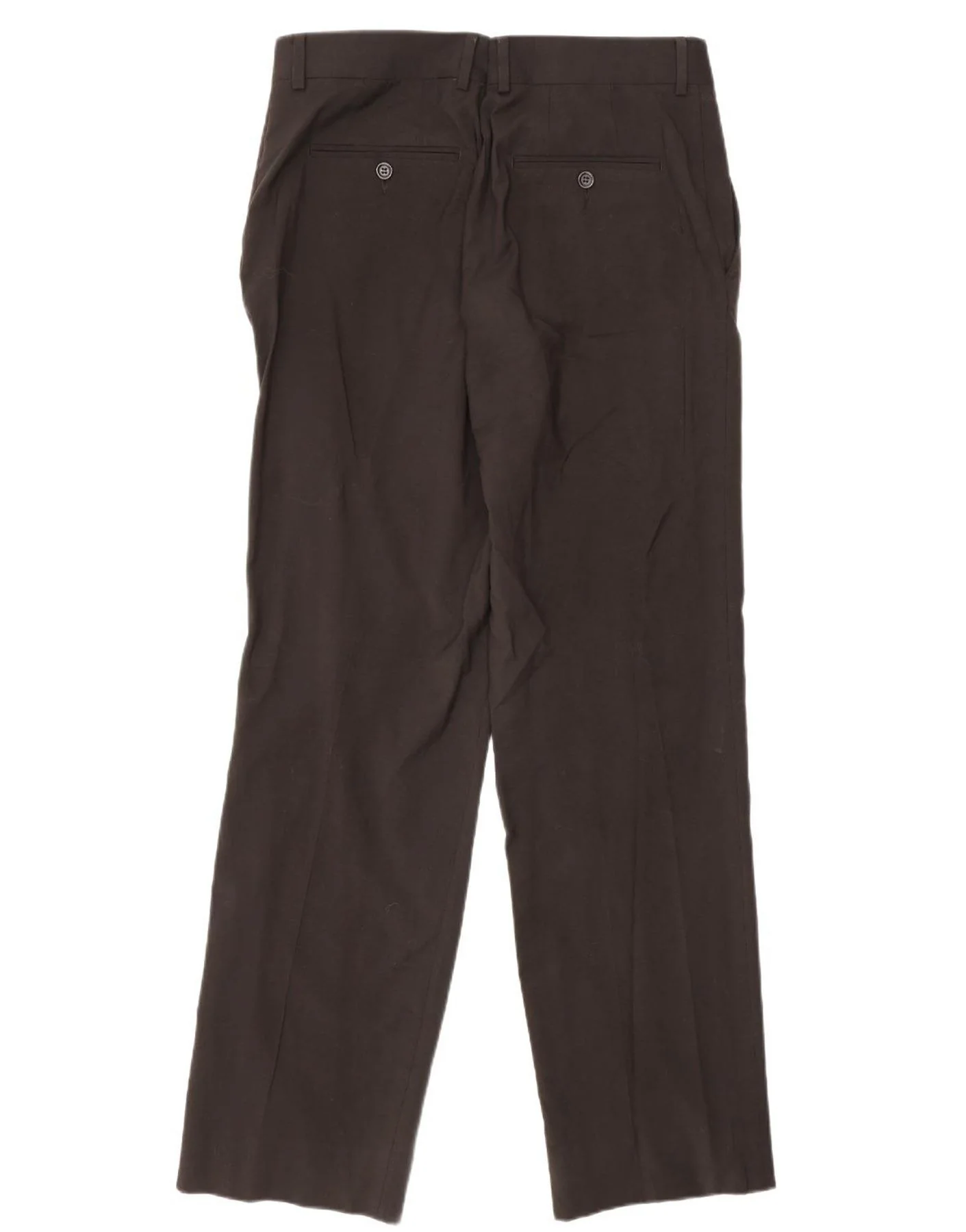 Zara Mens Straight Chino Trousers EU 44 Large W34 L32 Brown - Image 2