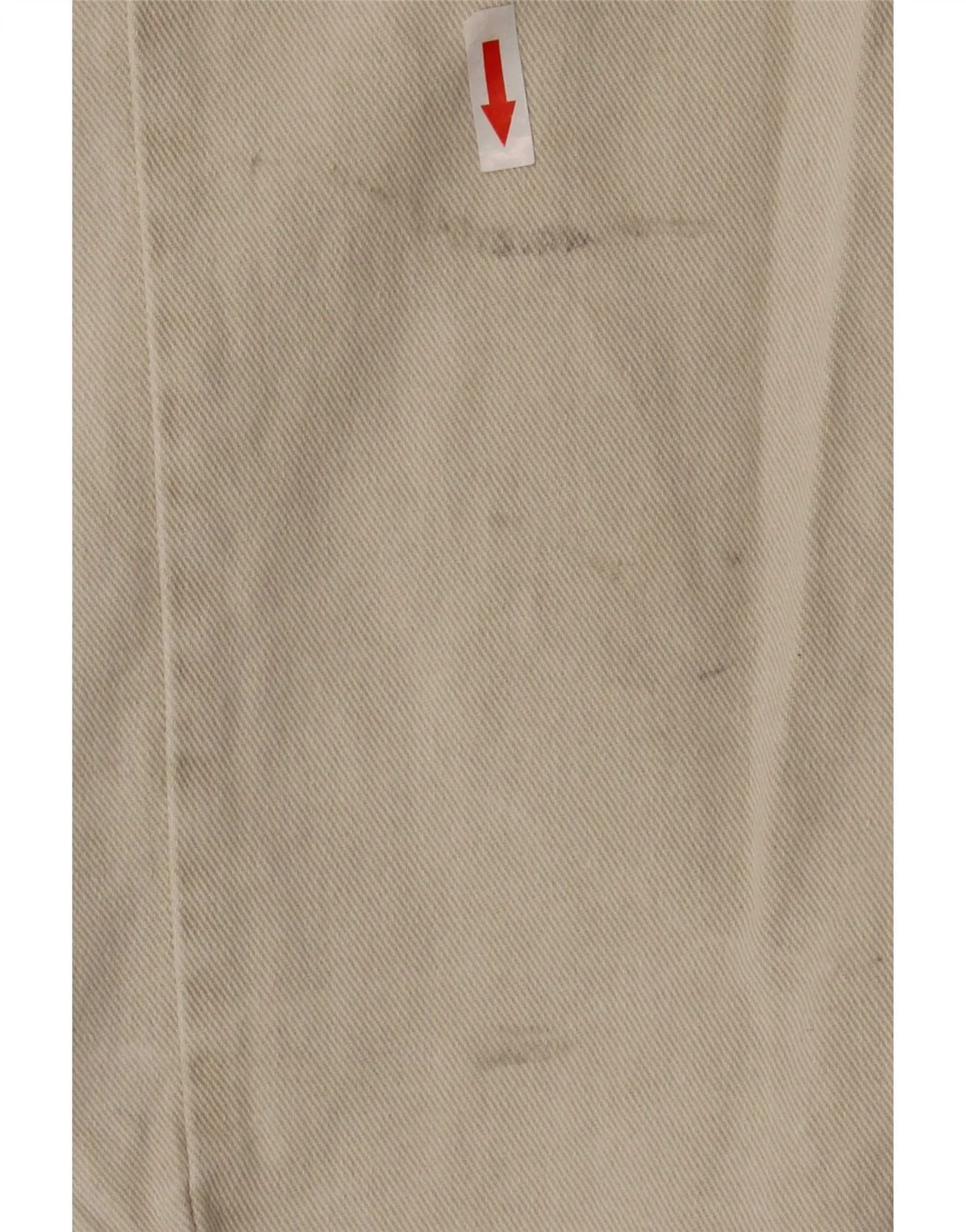 Zara Mens Straight Jeans EU 42 Large W32 L30 Beige Cotton - Image 3