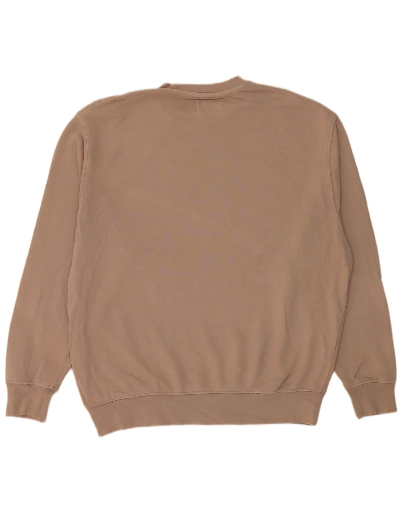 Zara Mens Sweatshirt Jumper Medium Beige Cotton - Image 2