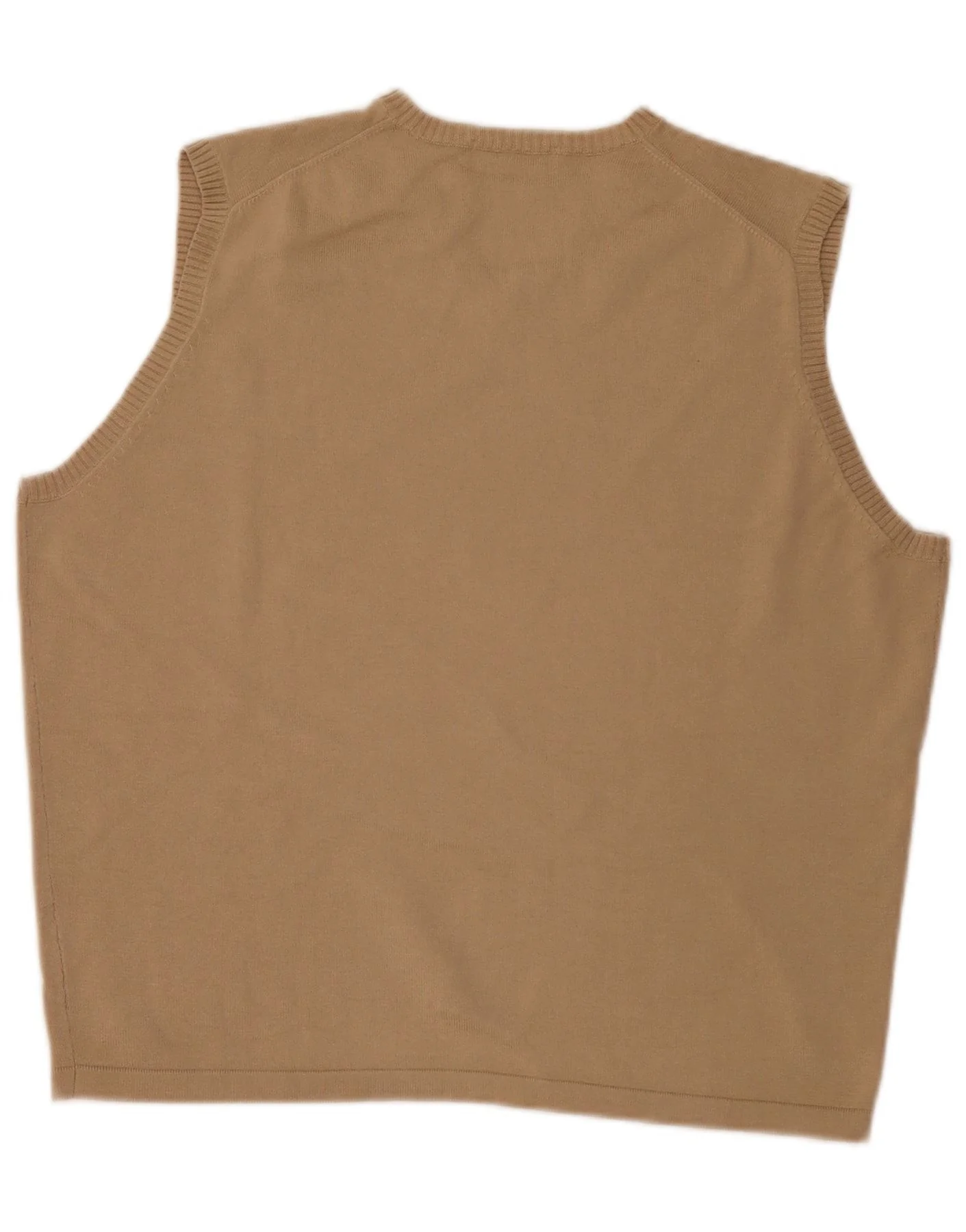Zara Mens Vest Tank Top Large Beige - Image 2