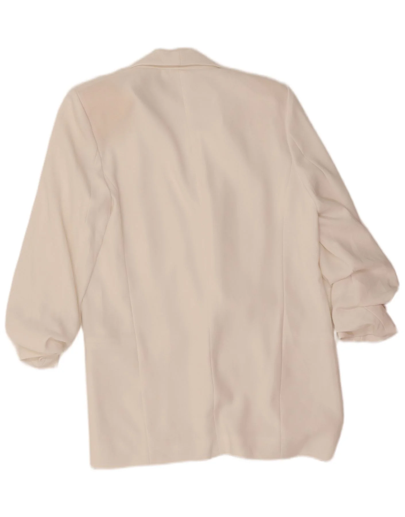 Zara Womens 3/4 Sleeve Blazer Jacket UK 10 Small White Polyester - Image 2