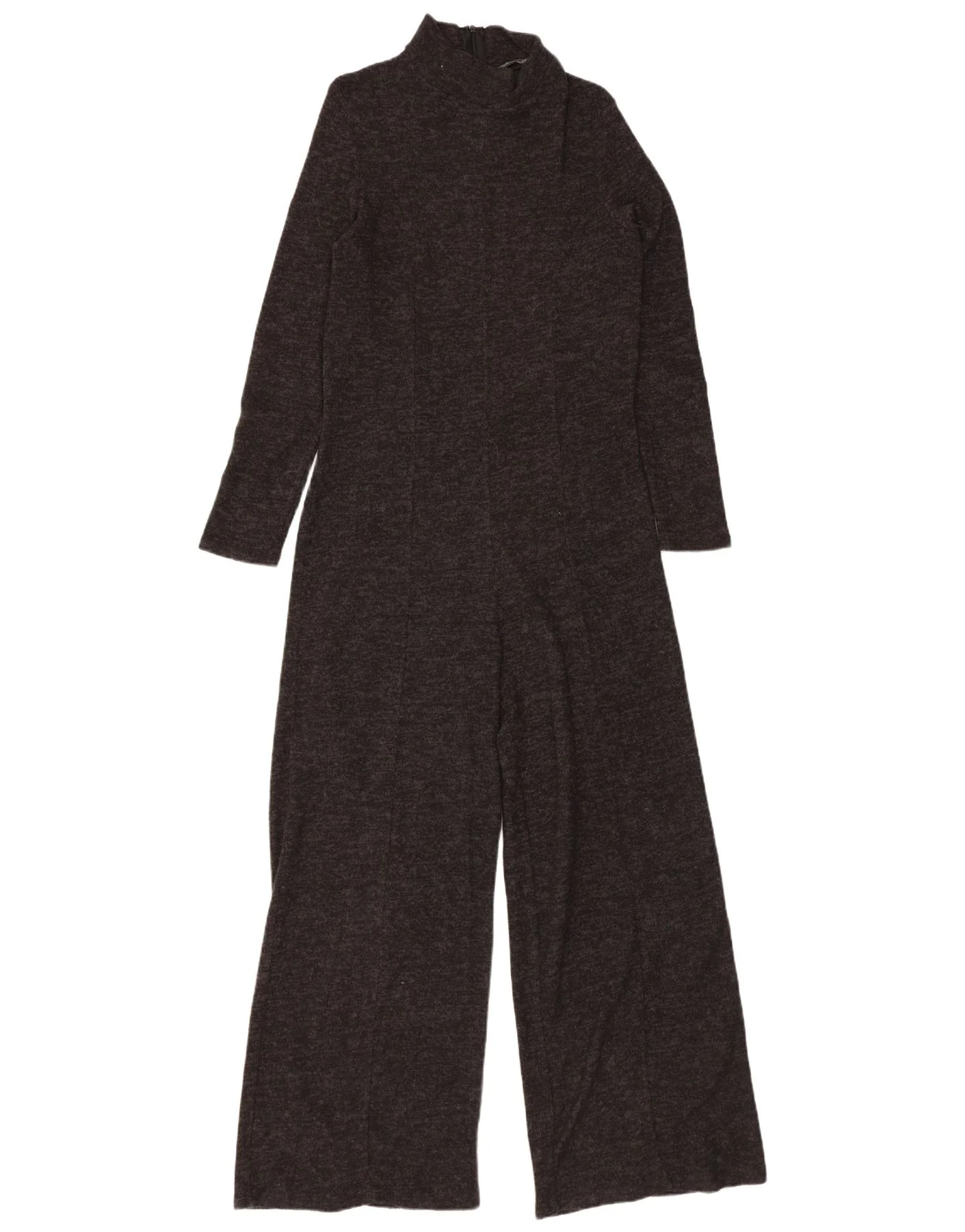 Zara Womens 3/4 Sleeve Jumpsuit UK 8 Small Grey