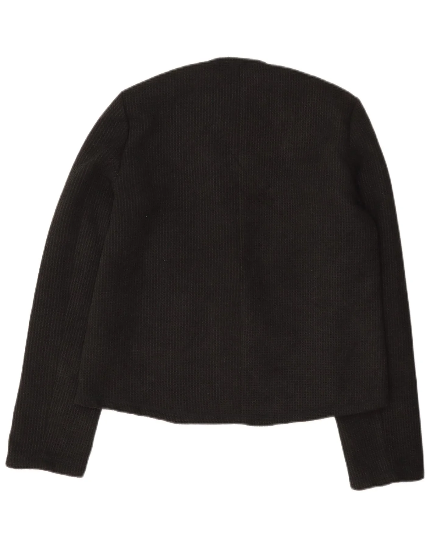 Zara Womens 3 Button Blazer Jacket UK 10 Small Black - Image 2