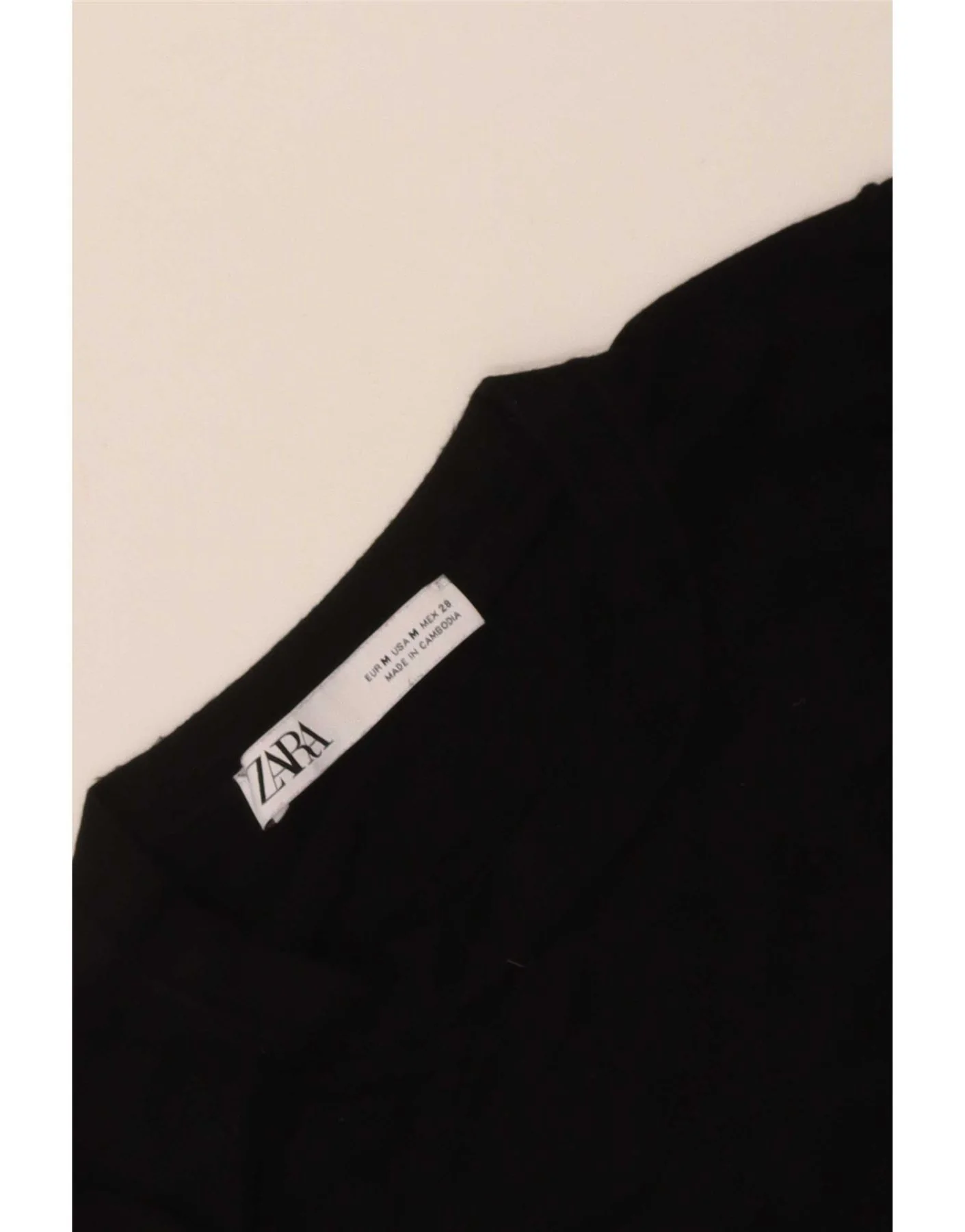 Zara Womens Boat Neck Jumper Sweater UK 12 Medium Black - Image 3