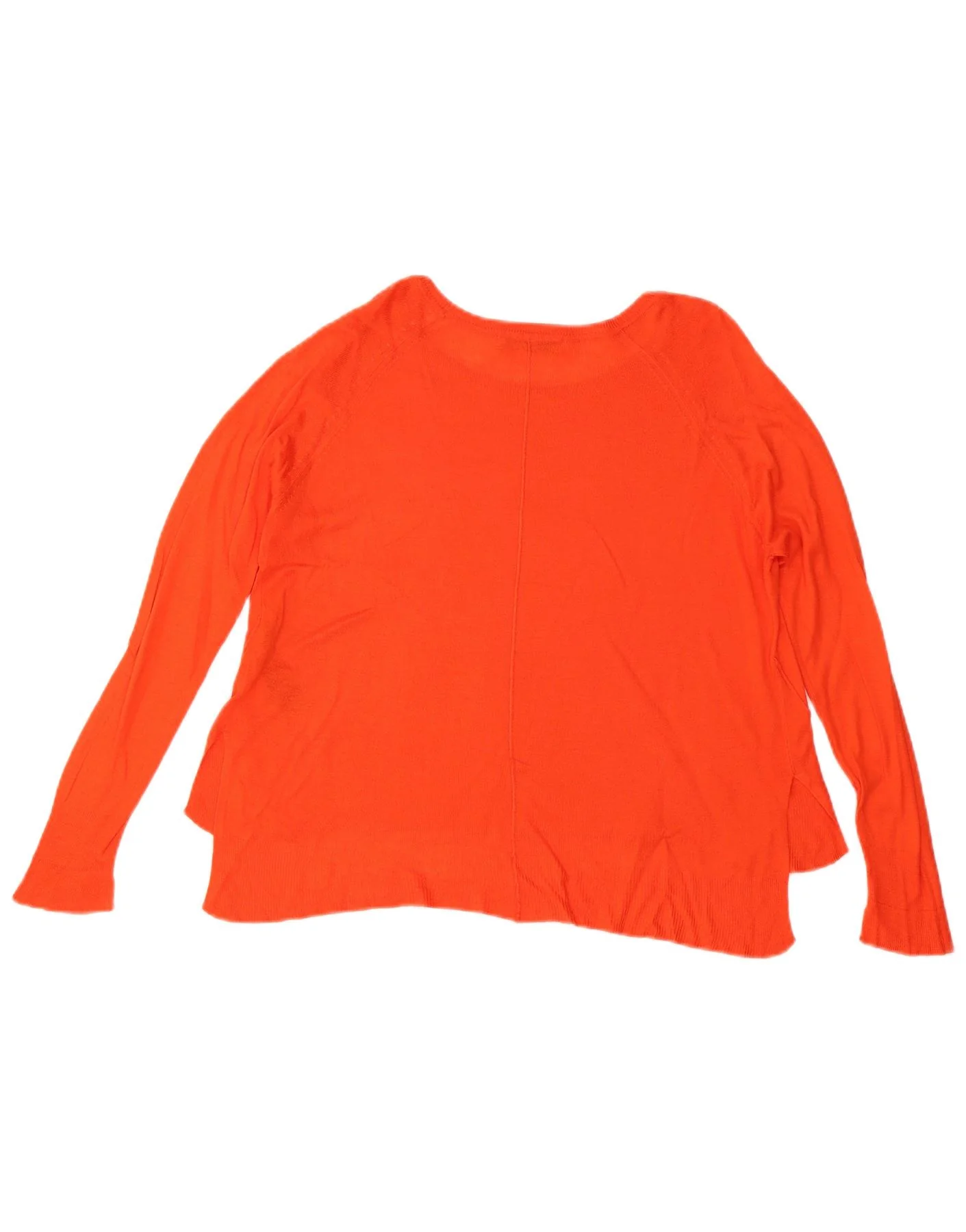Zara Womens Boat Neck Jumper Sweater UK 14 Medium Orange Viscose - Image 2