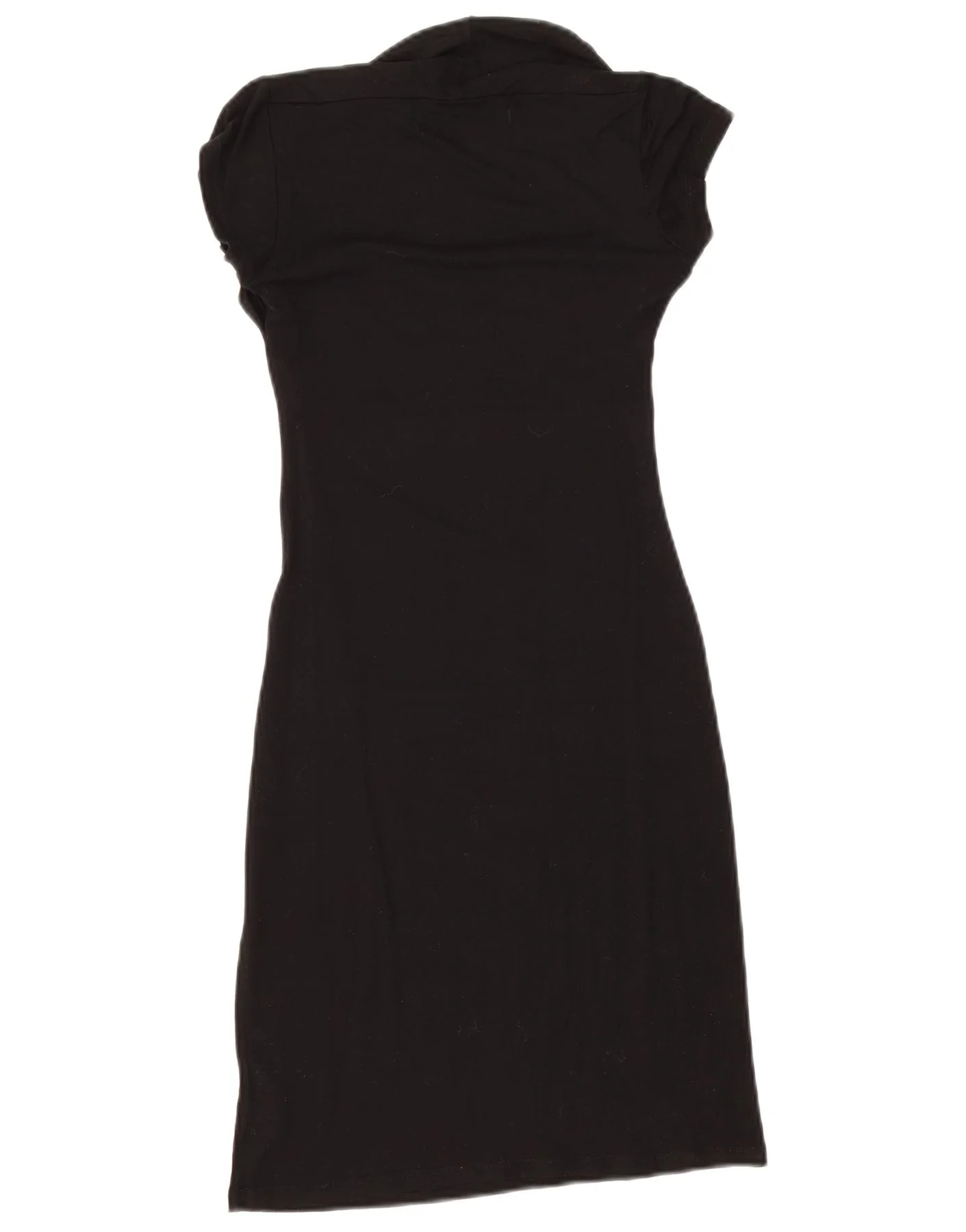 Zara Womens Bodycon Dress UK 8 Small Black Viscose - Image 2