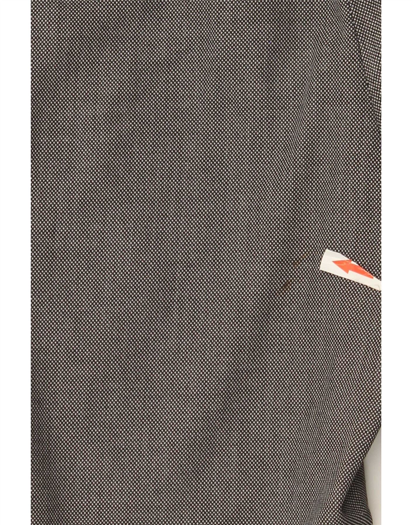 Zara Womens Bootcut Chino Trousers EU 40 Medium W30 L32 Grey Spotted - Image 3