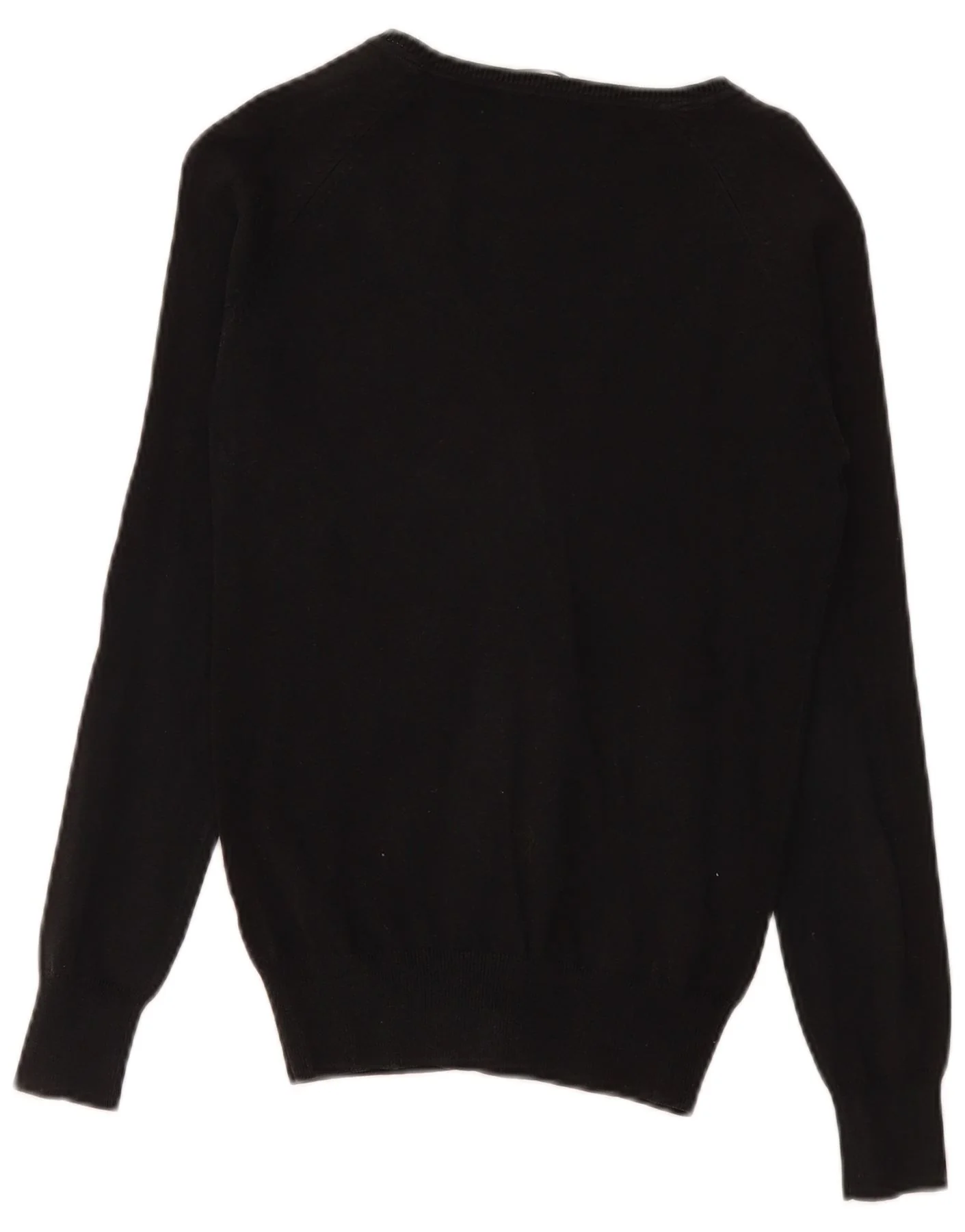 Zara Womens Cardigan Sweater UK 12 Medium Black Cotton - Image 2