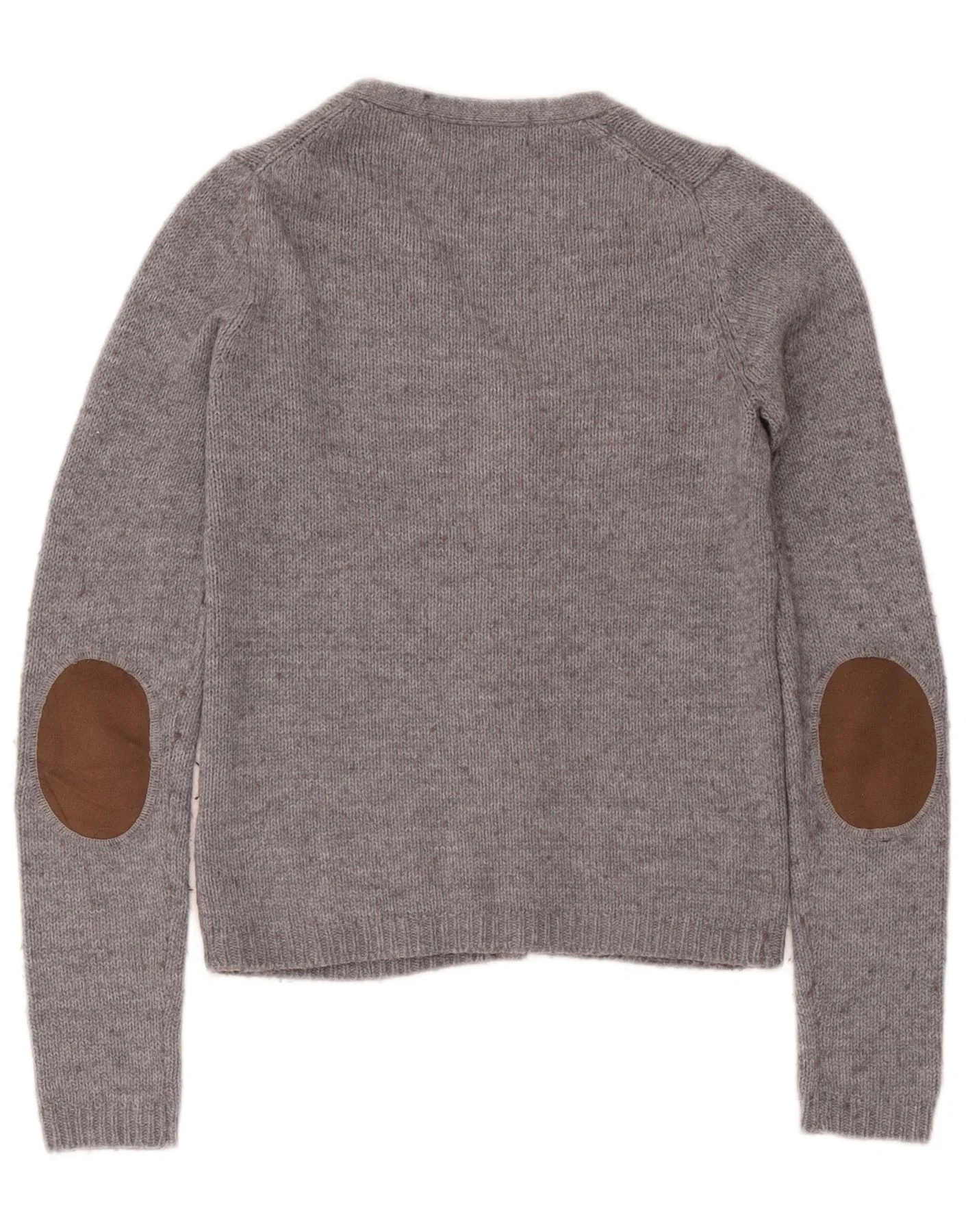 Zara Womens Cardigan Sweater UK 12 Medium Grey Flecked Acrylic - Image 2