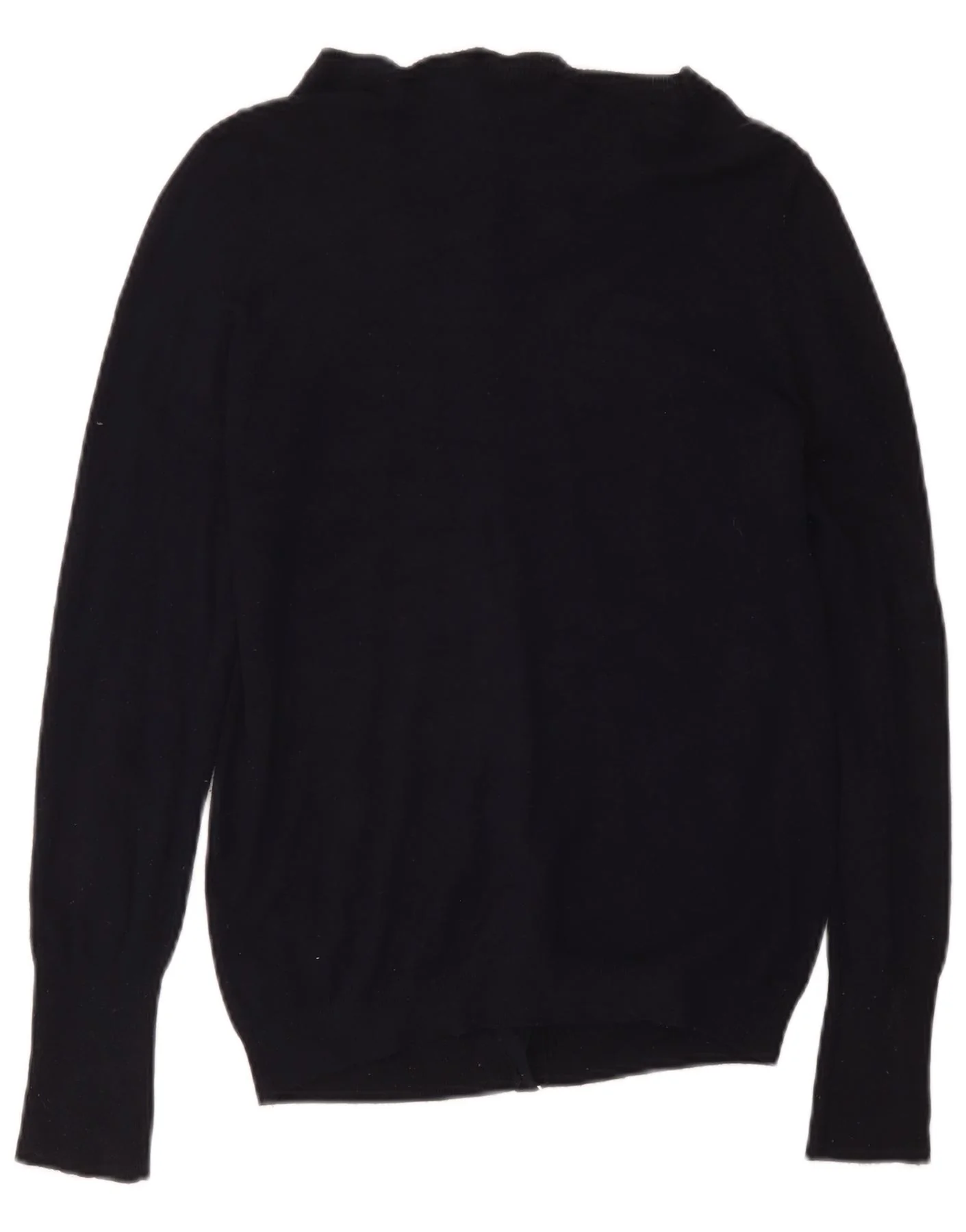 Zara Womens Cardigan Sweater UK 14 Large Navy Blue Viscose - Image 2