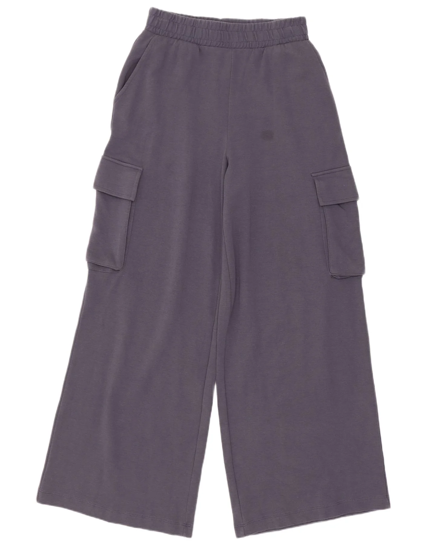 Zara Womens Cargo Tracksuit Trousers UK 8 Small Grey Cotton