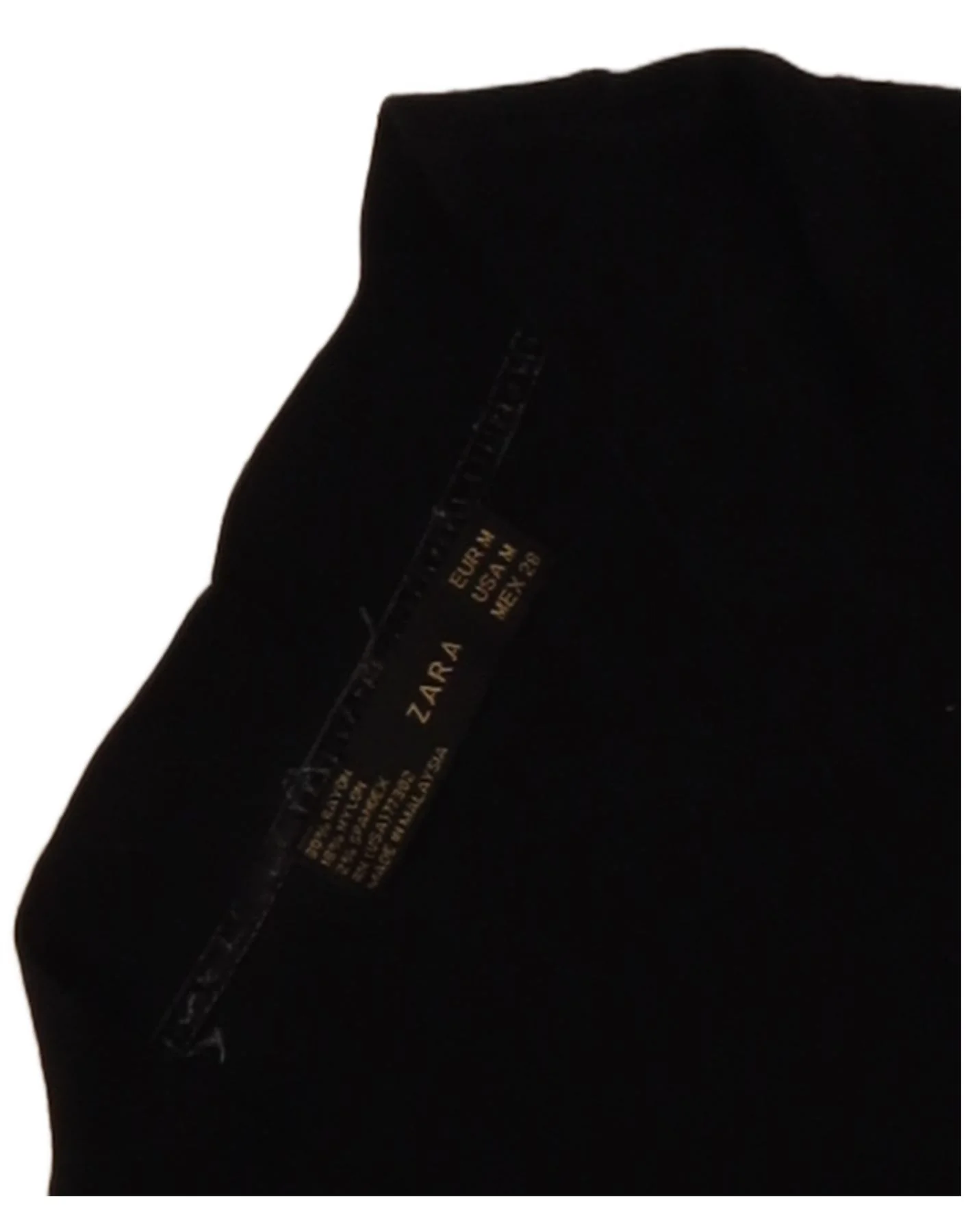 Zara Womens Crop Cardigan Sweater UK 12 Medium Black - Image 3