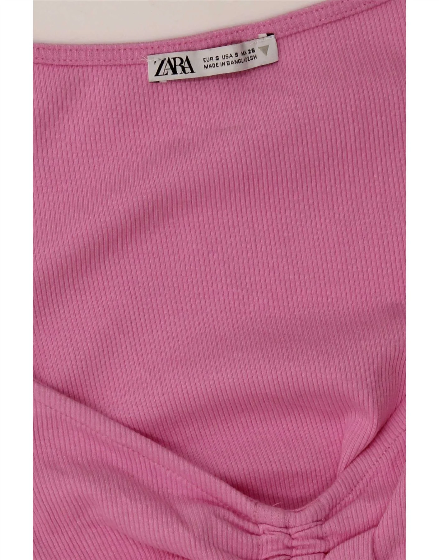 Zara Womens Crop Top UK 8 Small Pink - Image 3