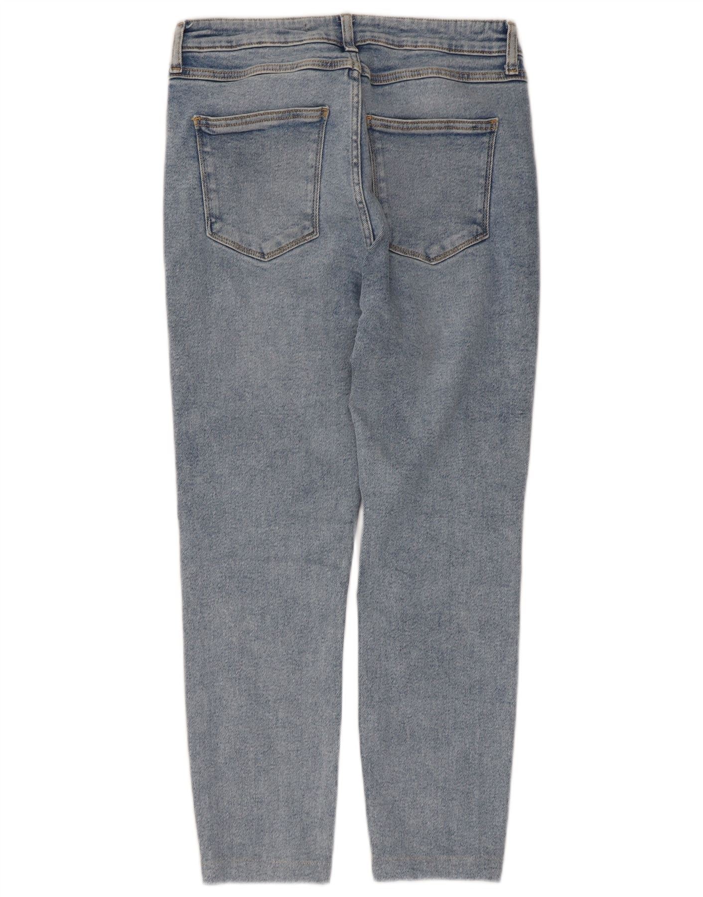 Zara Womens Cropped Jeans EU 42 Large W32 L24 Blue - Image 2