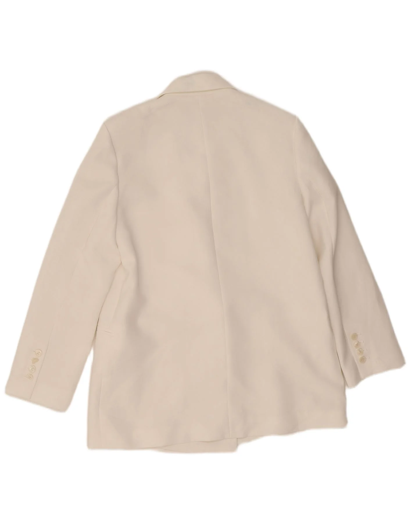 Zara Womens Double Breasted Blazer Jacket UK 14 Medium White Polyester - Image 2