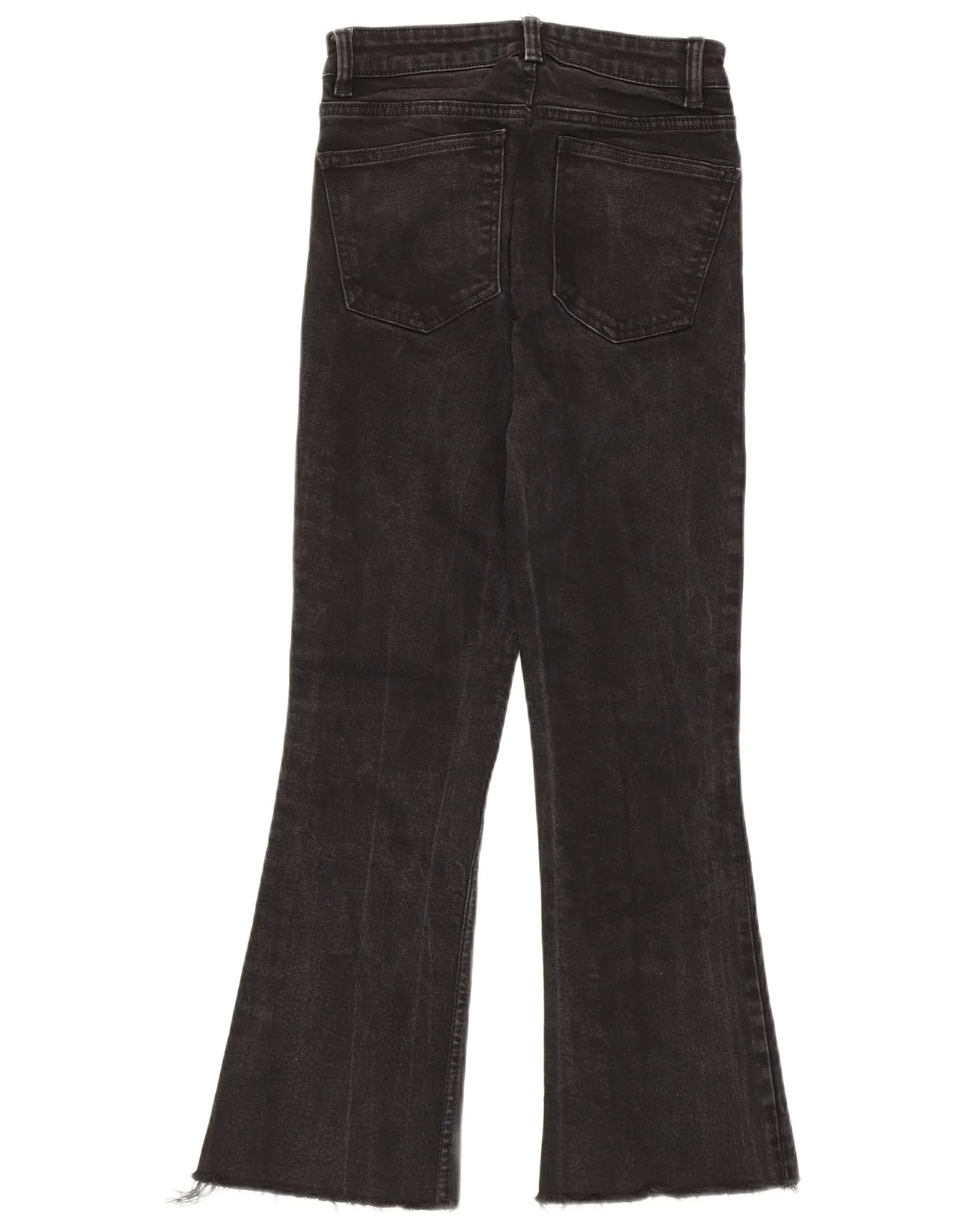 Zara Womens Flared Jeans EU 36 XS W26 L26 Black Cotton - Image 2