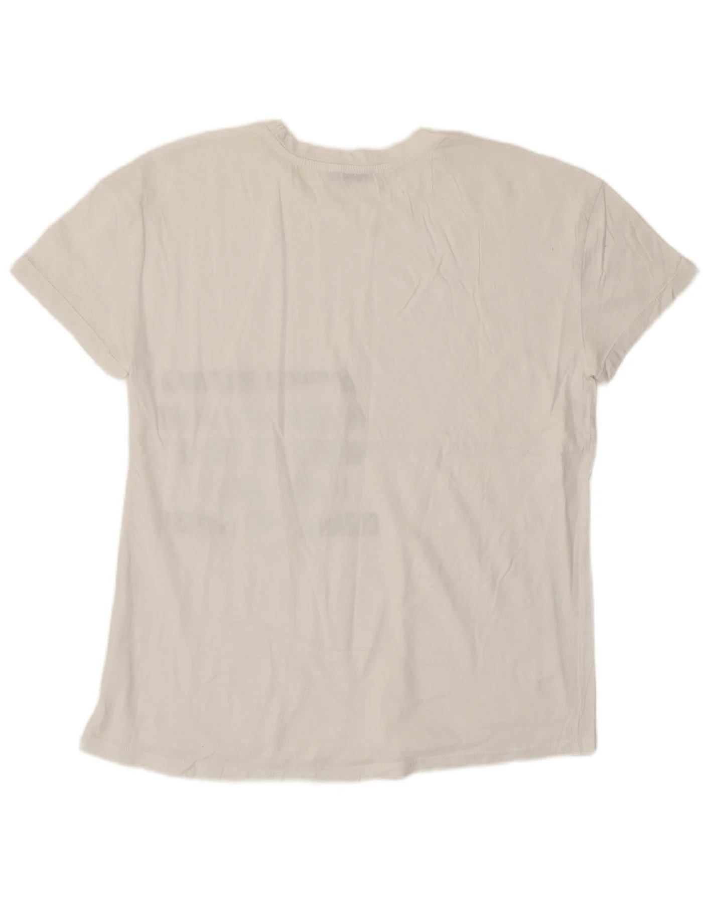 Zara Womens Graphic T-Shirt Top UK 10 Small White - Image 2
