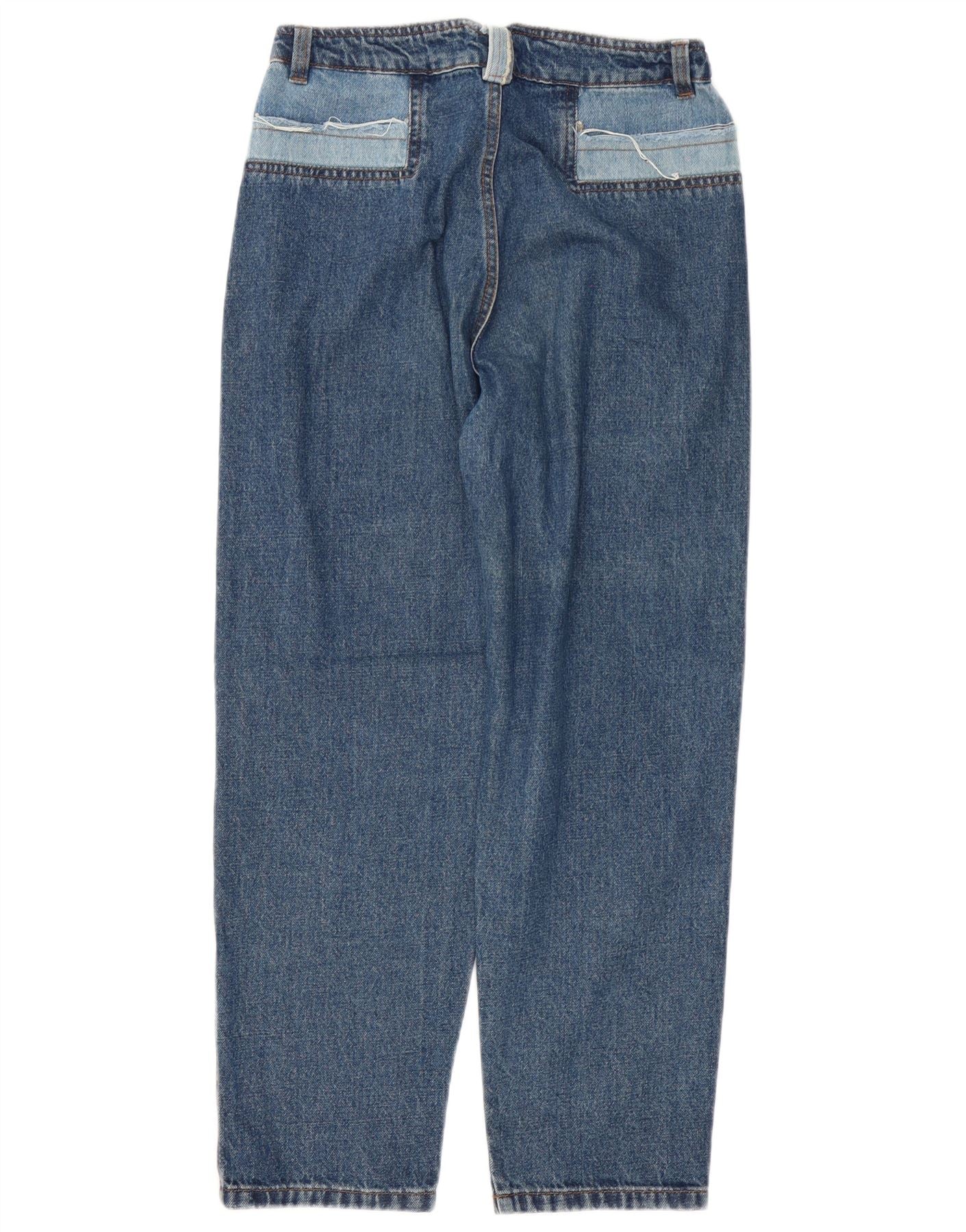 Zara Womens High Rise Loose Jeans EU 36 XS W26 L27 Blue - Image 2