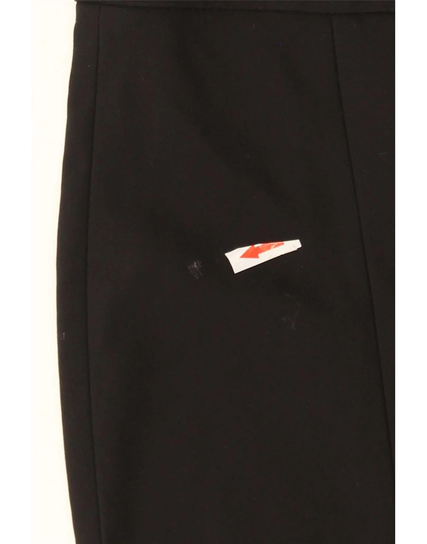 Zara Womens High Waist Flare Casual Trousers Medium W28 L33 Black Cotton - Image 3