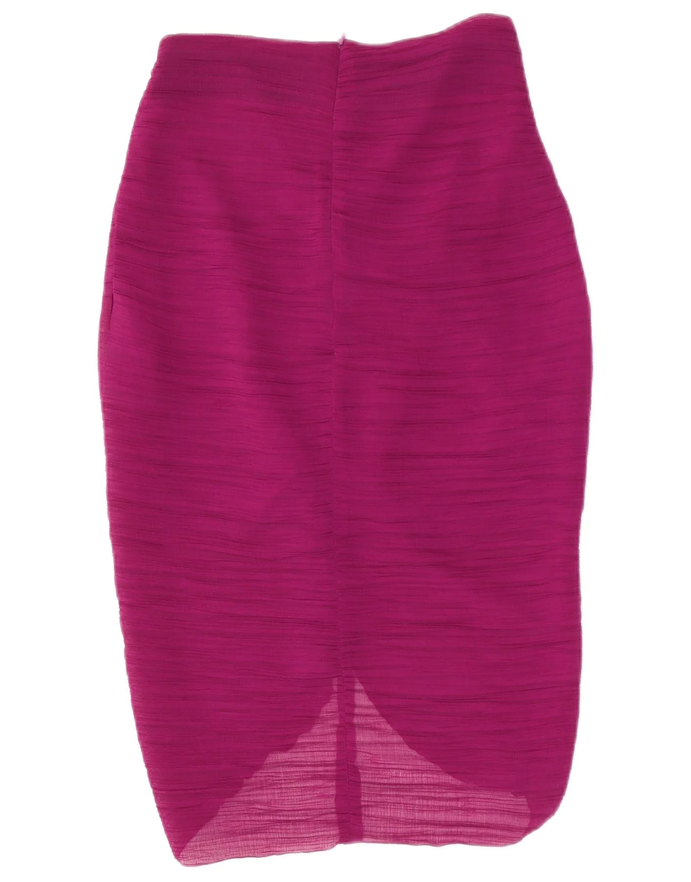 Zara Womens High Waist Midi Skirt Small W26 Purple Polyester - Image 2