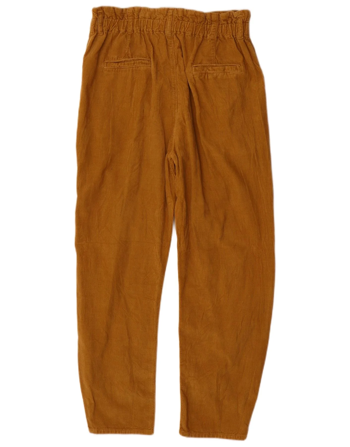 Zara Womens High Waist Straight Corduroy Trousers EU 36 XS W26 L25 Beige - Image 2