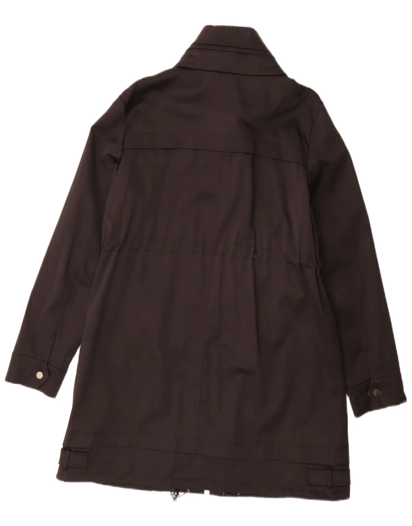 Zara Womens Hooded Parka Jacket UK 14 Medium Black - Image 2