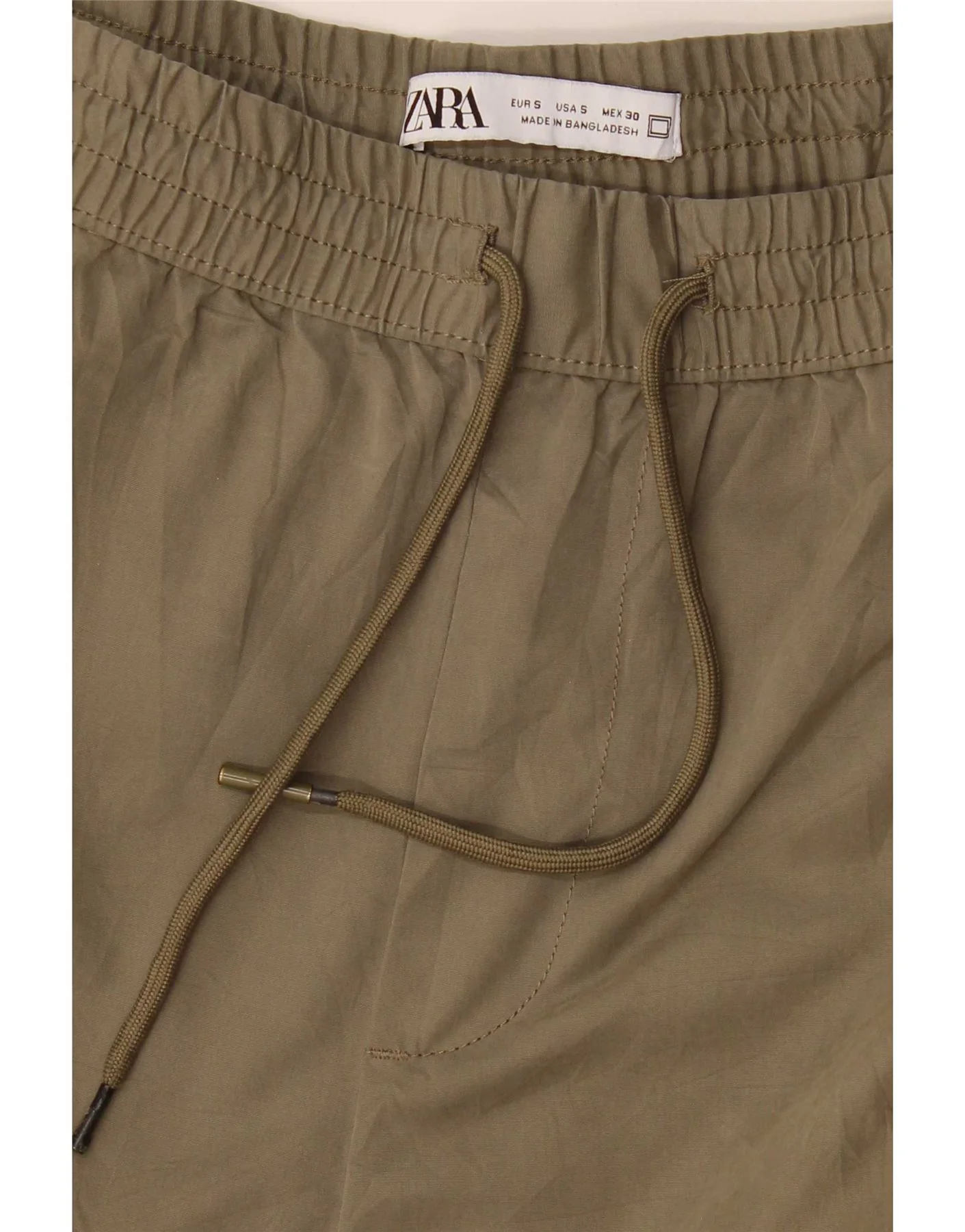Zara Womens Joggers Cargo Trousers Small W30 L25 Khaki - Image 4