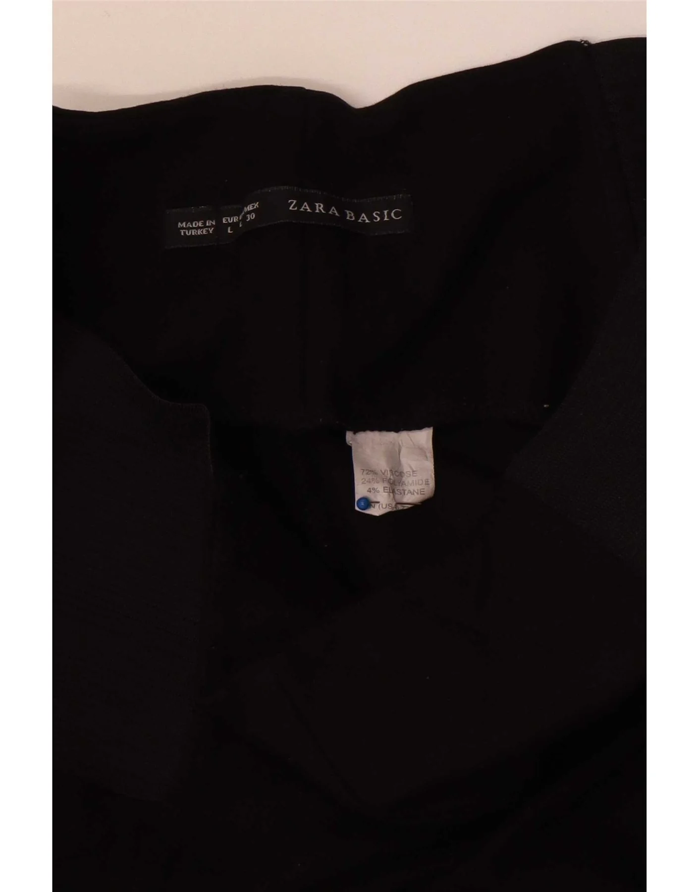 Zara Womens Leggings Large Black Colourblock Viscose - Image 3