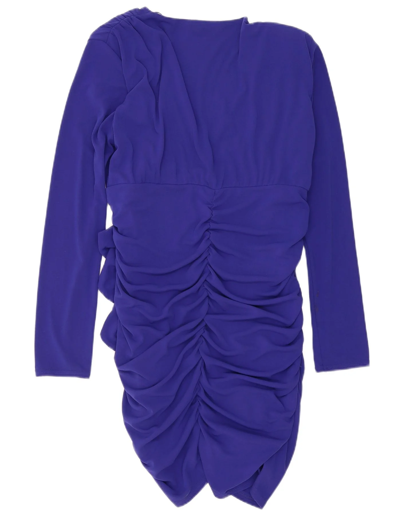 Zara Womens Long Sleeve Bodycon Dress UK 18 XL Navy Blue Polyester - Image 2