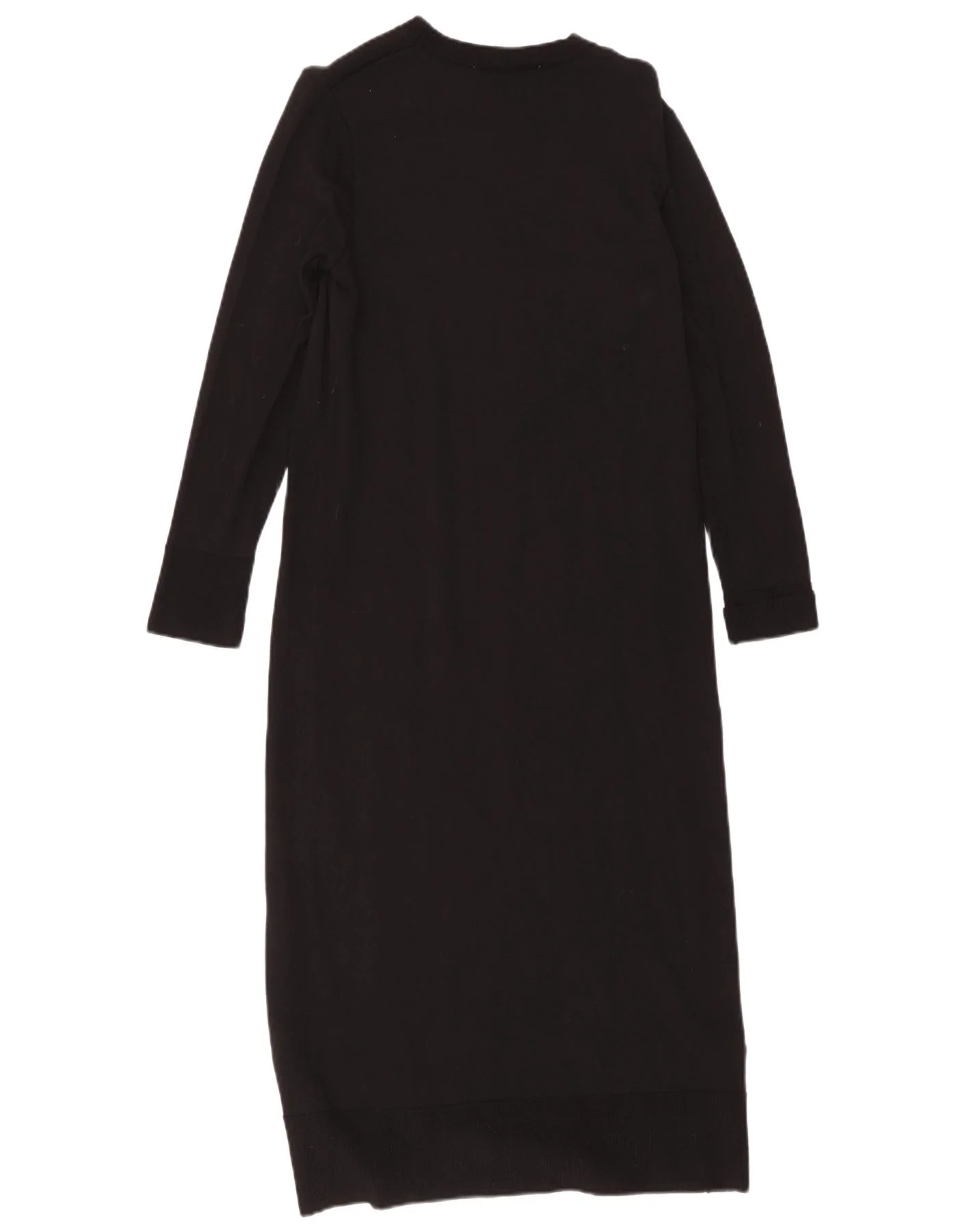 Zara Womens Long Sleeve Jumper Dress UK 8 Small Black Viscose - Image 2