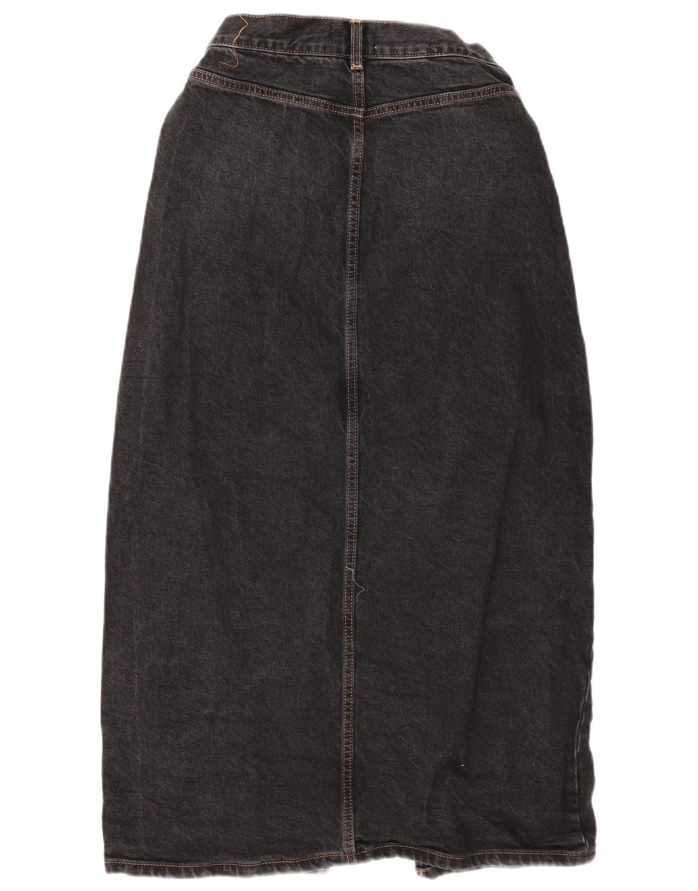 Zara Womens Maxi High Waist Denim Skirt W24 XS Navy Blue - Image 2